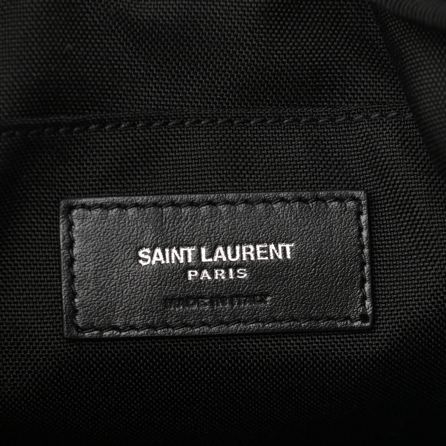 Saint Laurent Canvas Rivington Race Pouch Black 6 of 9