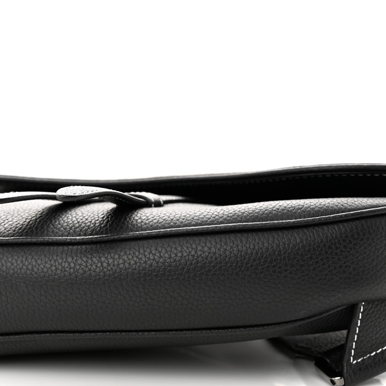 Christian Dior X PETER DOIG Grained Calfskin Saddle Bag Black 10 of 13