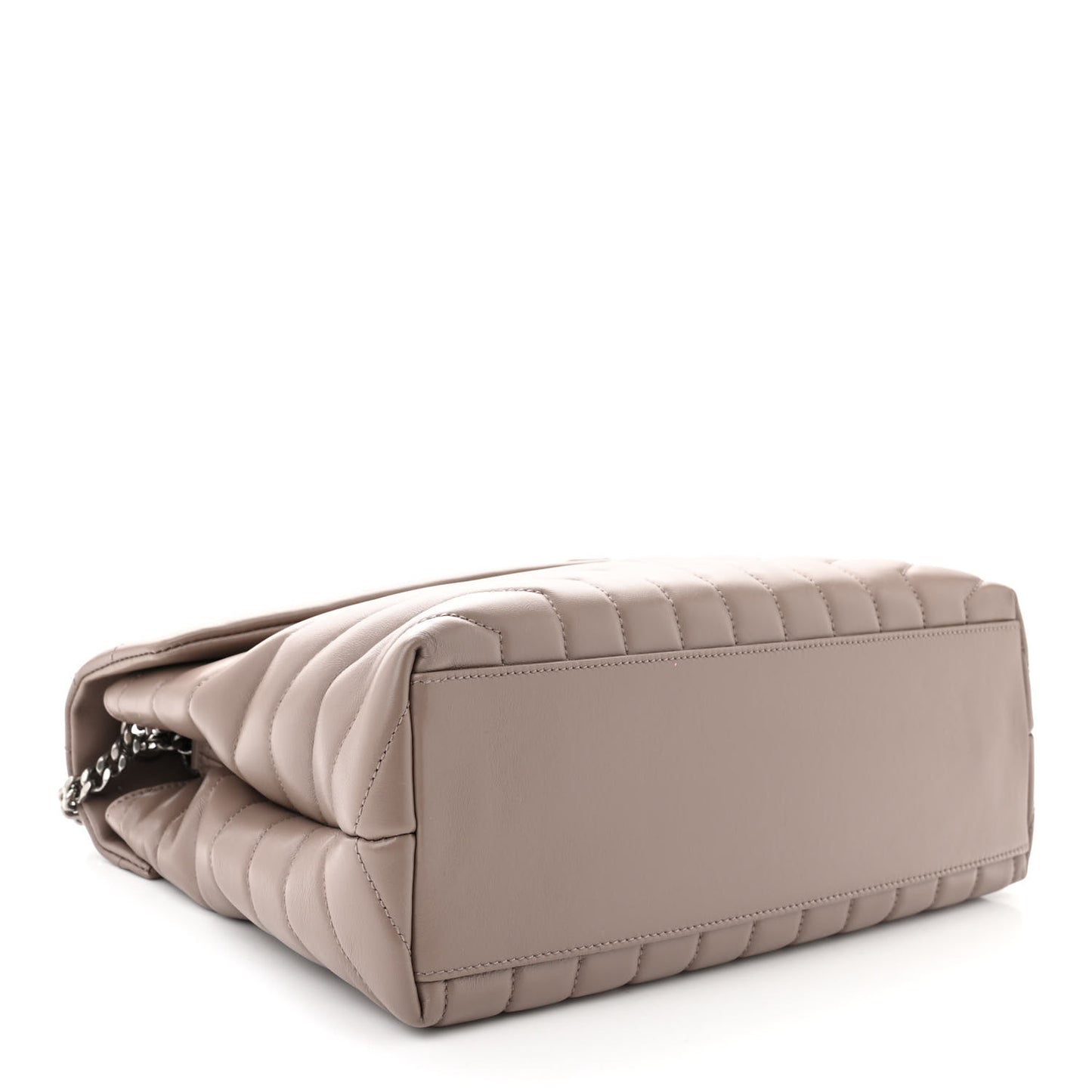 Calfskin Y Quilted Monogram Medium Loulou Chain Satchel Mink