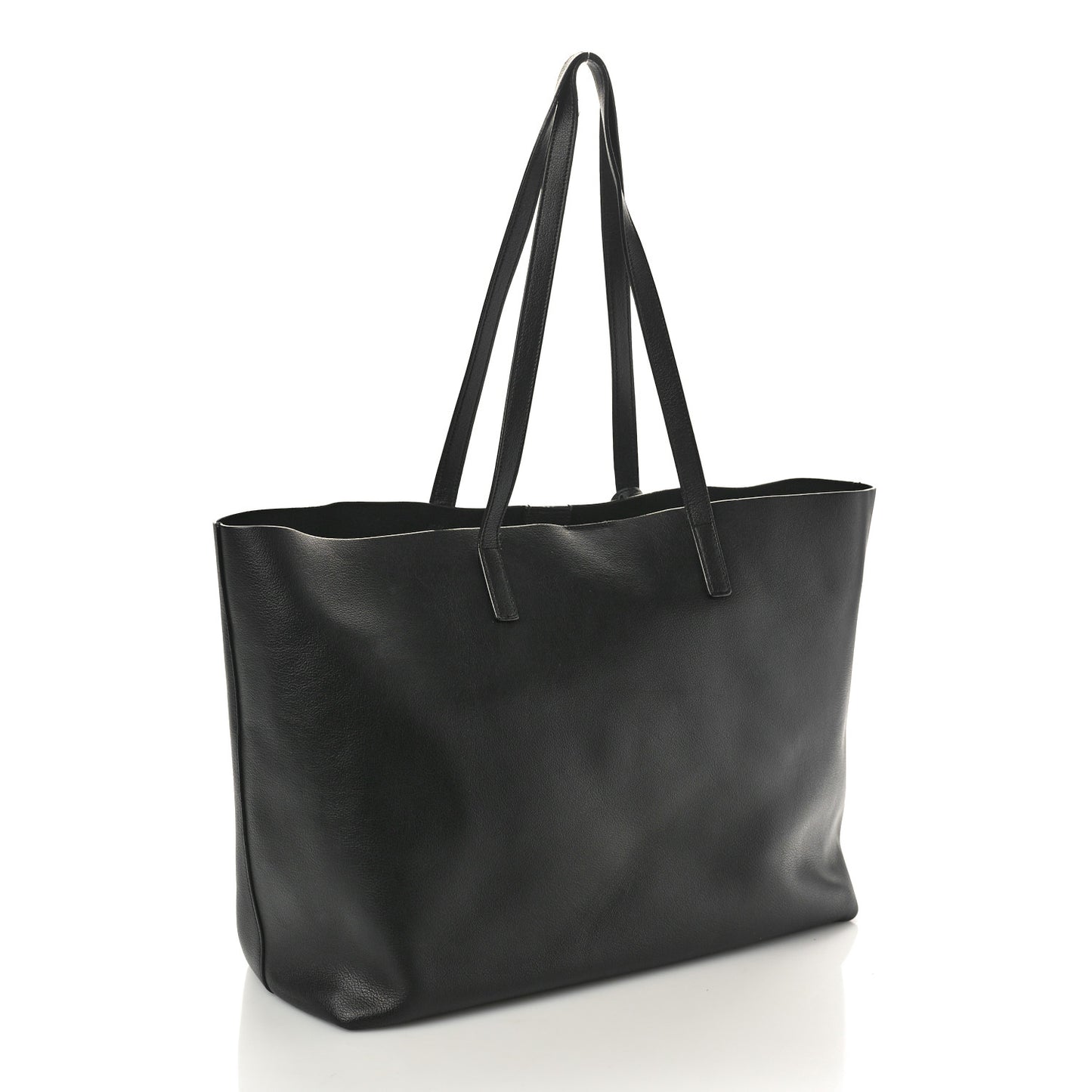 Calfskin Large Shopping Tote Black