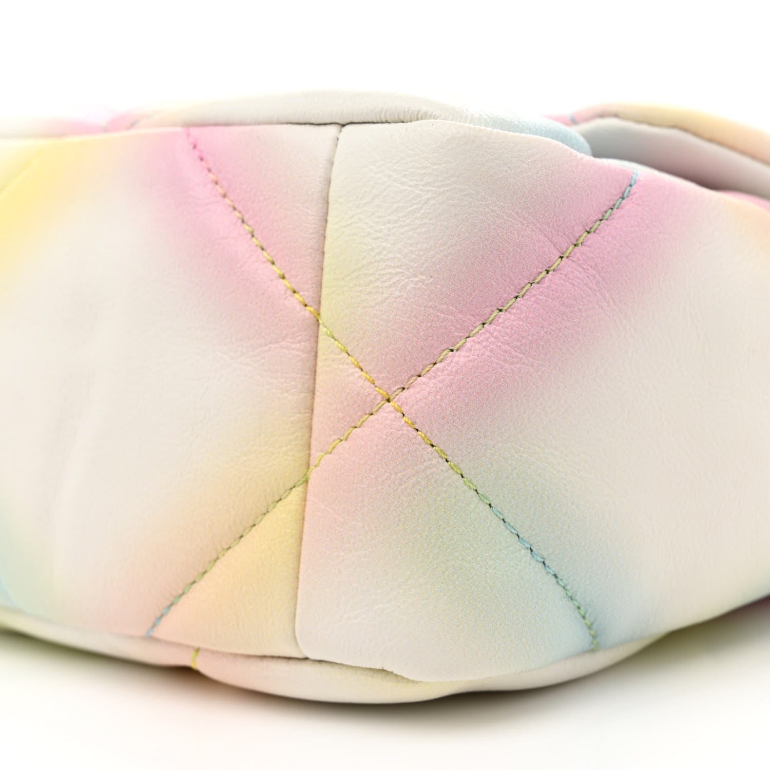 Chanel Printed Goatskin Quilted Medium Chanel 19 Flap White Multicolor 10 of 11