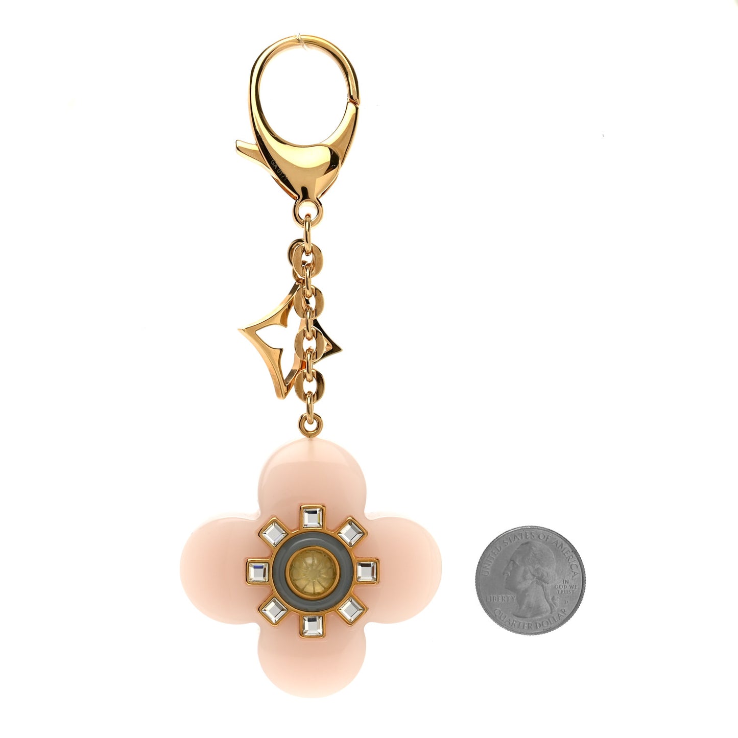 Fleur d Etoile Bag Charm Rose