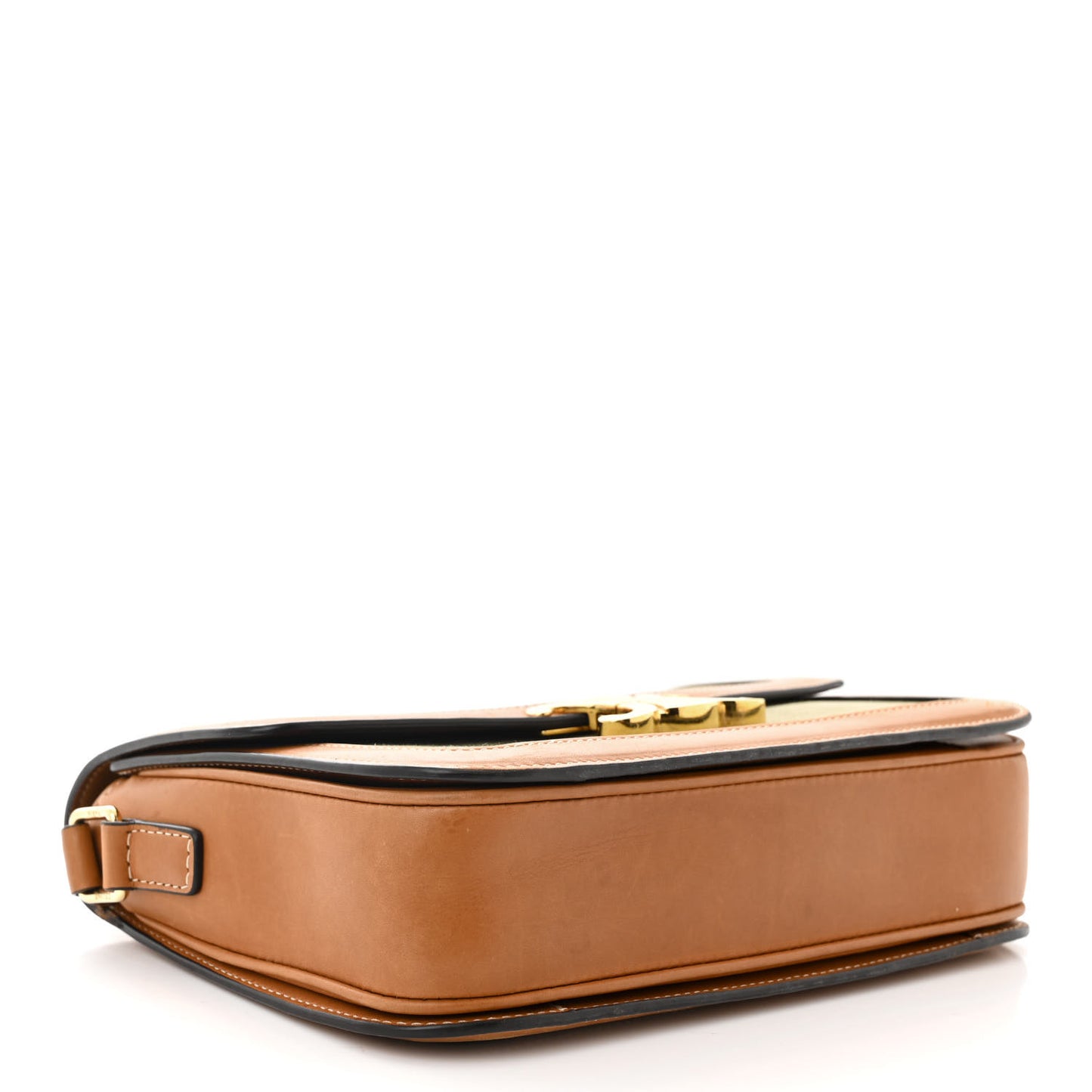 Textile Natural Calfskin Classique Triomphe Khaki Tan