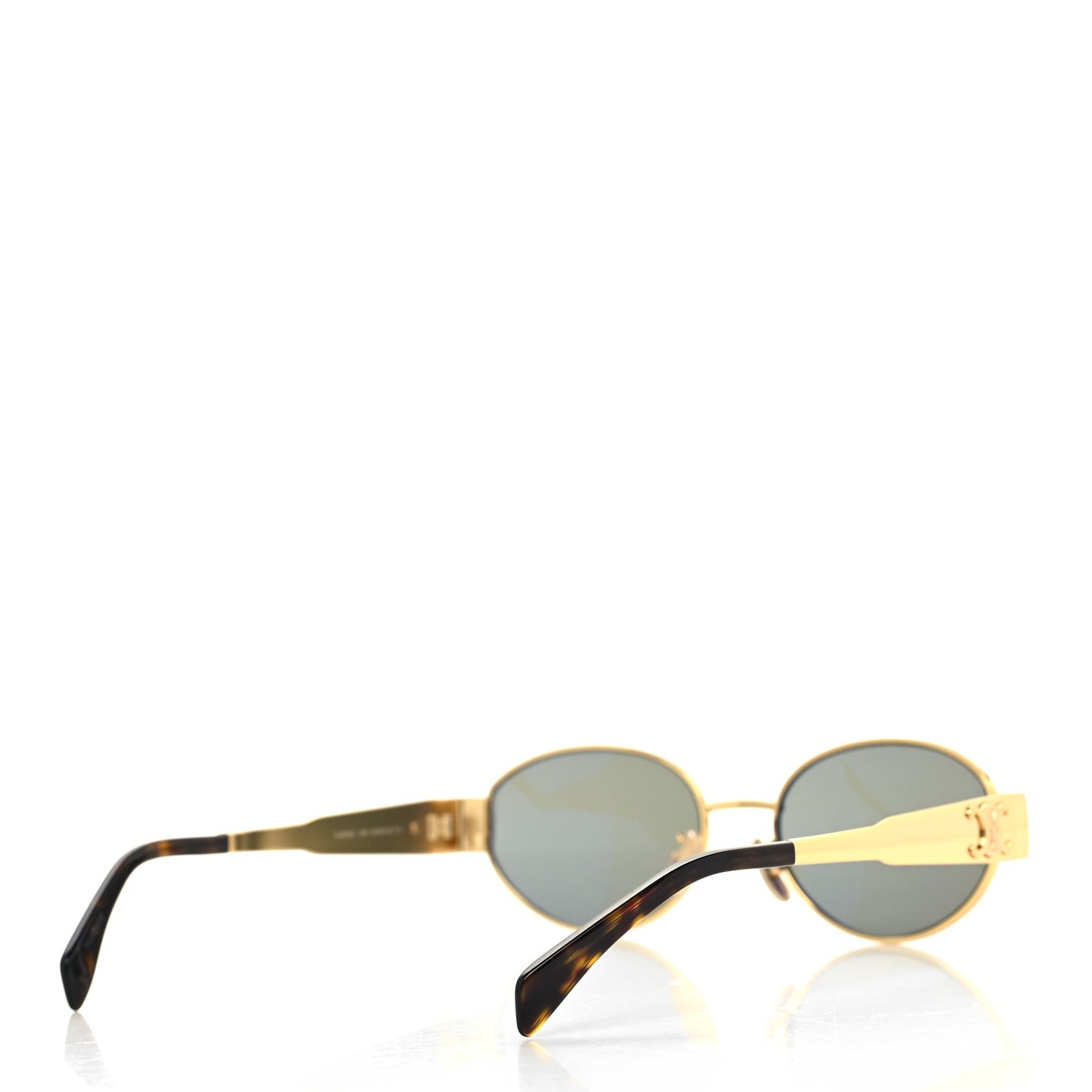 Metal Triomphe 01 Sunglasses CL40235U Gold Green