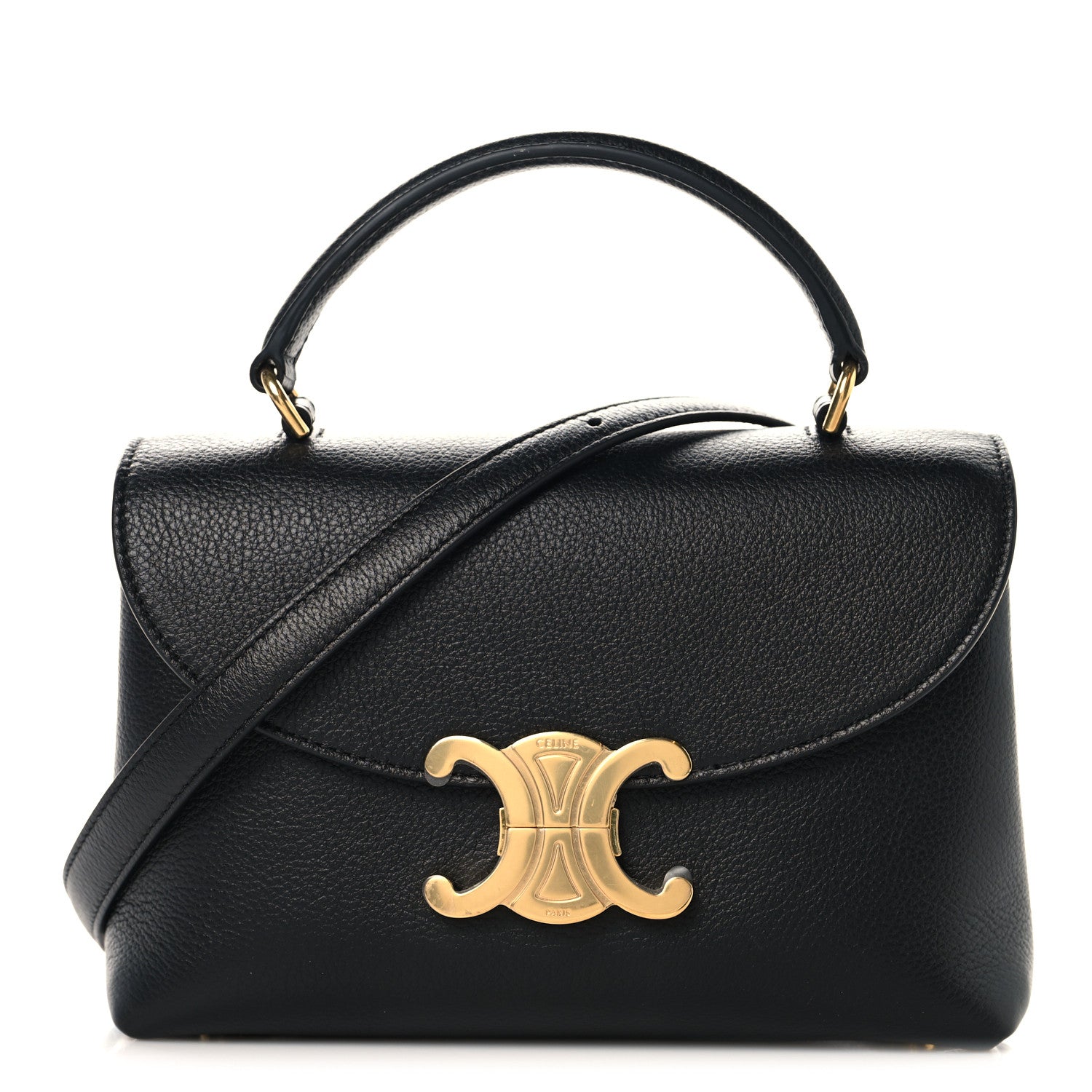 CELINE ブラック ケース Celine Supple Grained Calfskin Teen Nino Black 1884587 – FASHIONPHILE