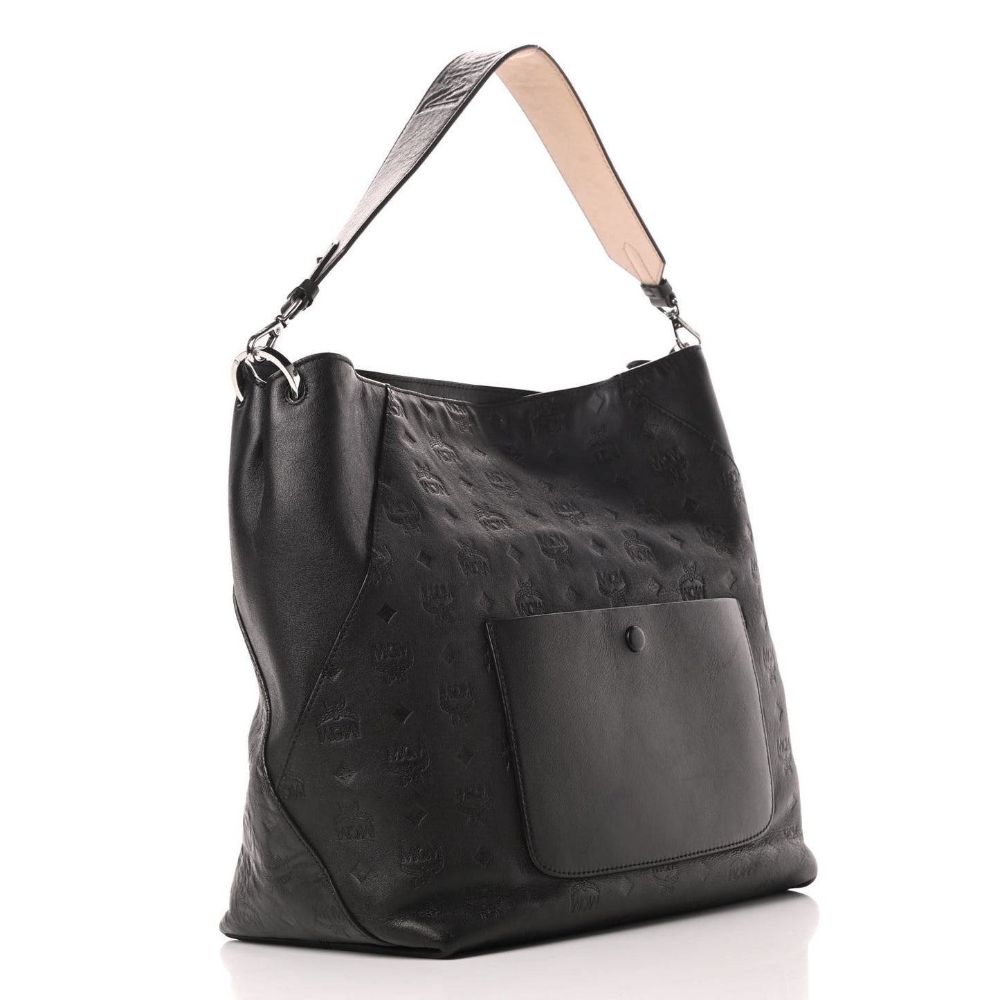 Calfskin Ottomar Large Klara Hobo Black