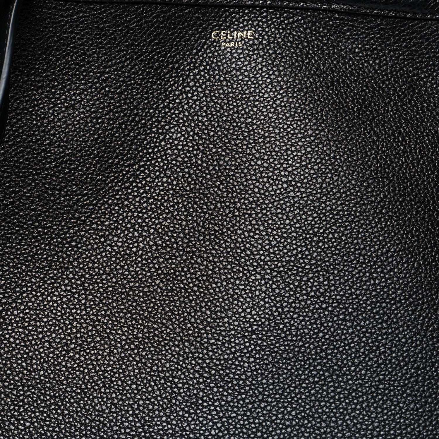 Celine Grained Calfskin Small Folded Cabas Black 8 of 10