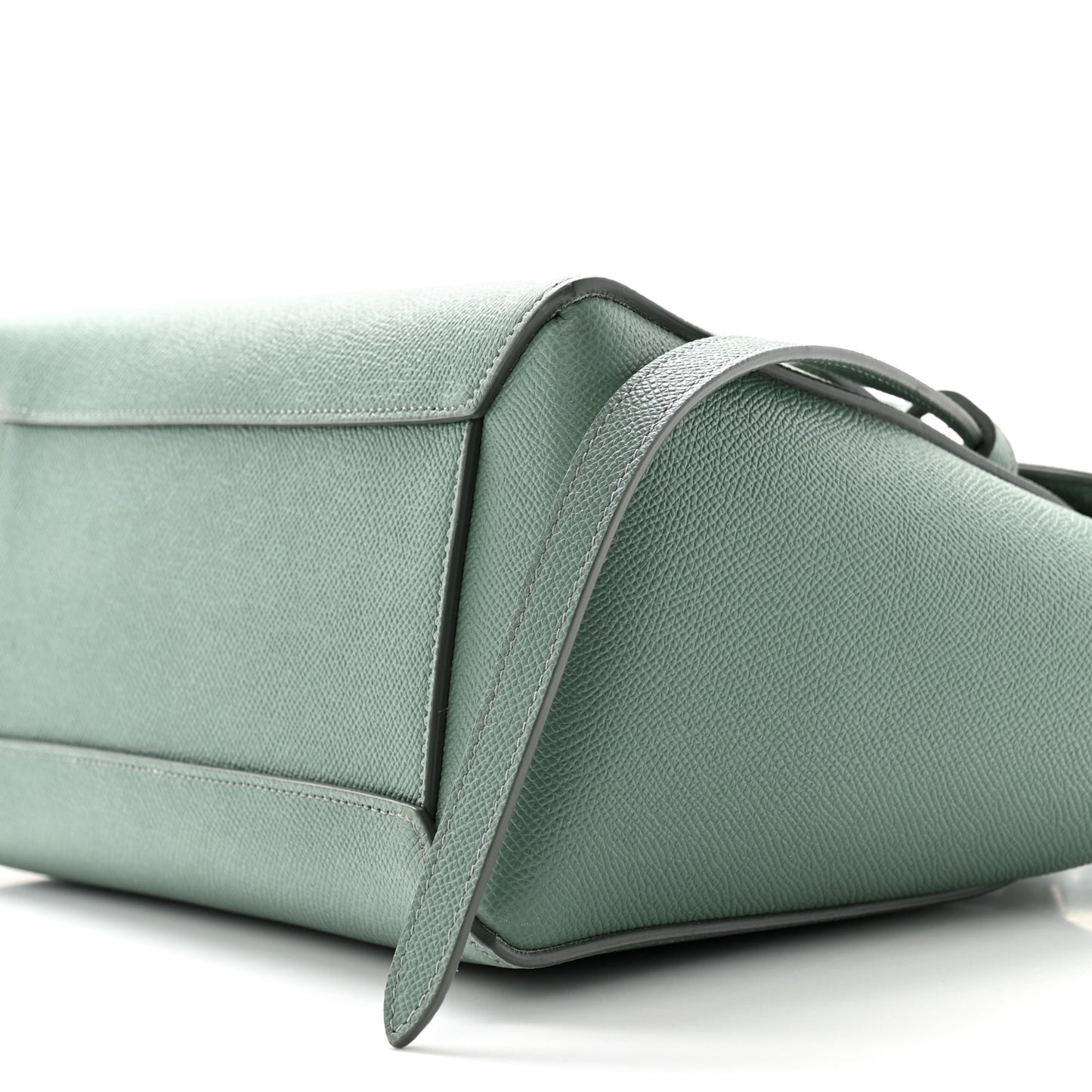 Grained Calfskin Micro Belt Bag Celadon