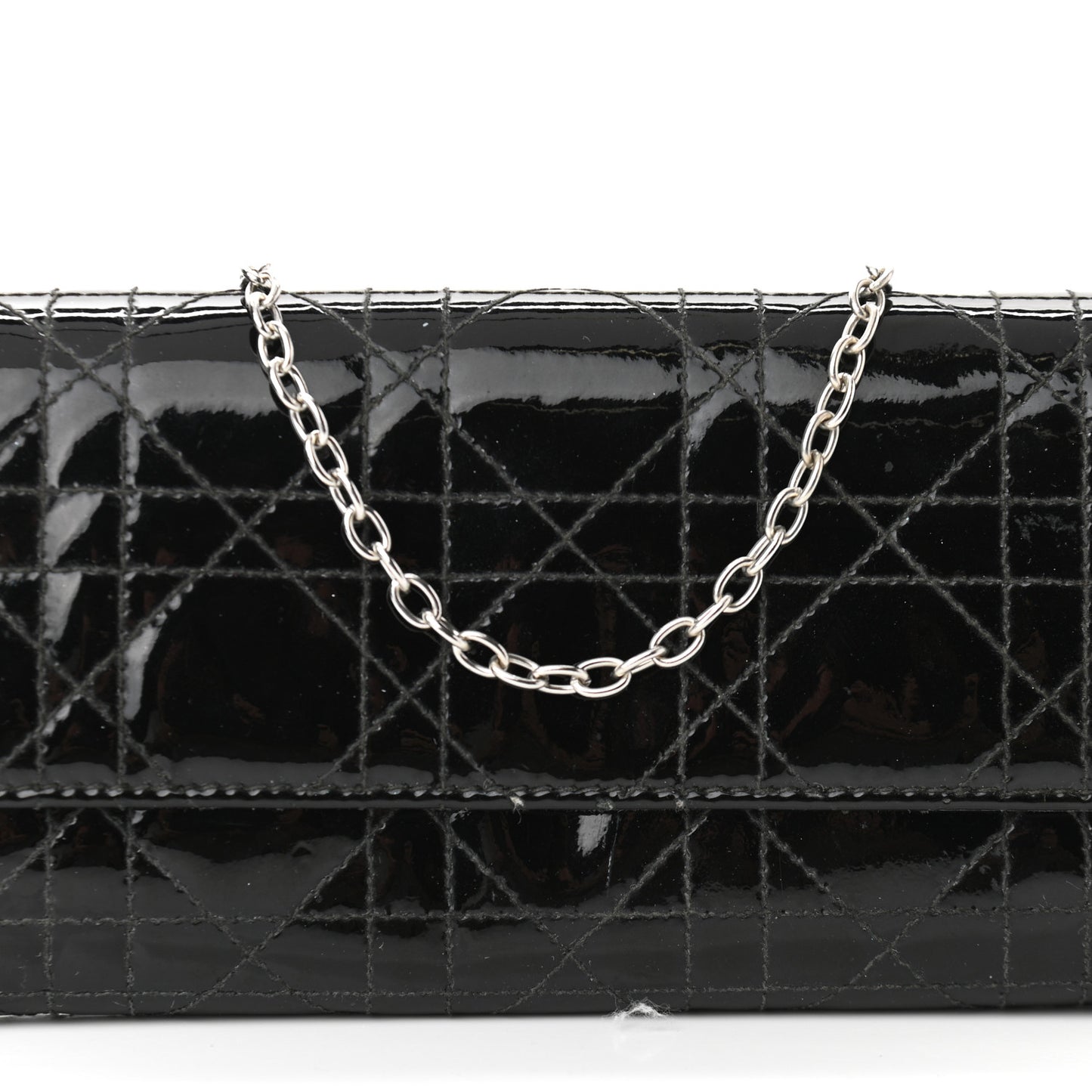 Patent Cannage Rendez-vous Chain Wallet Black