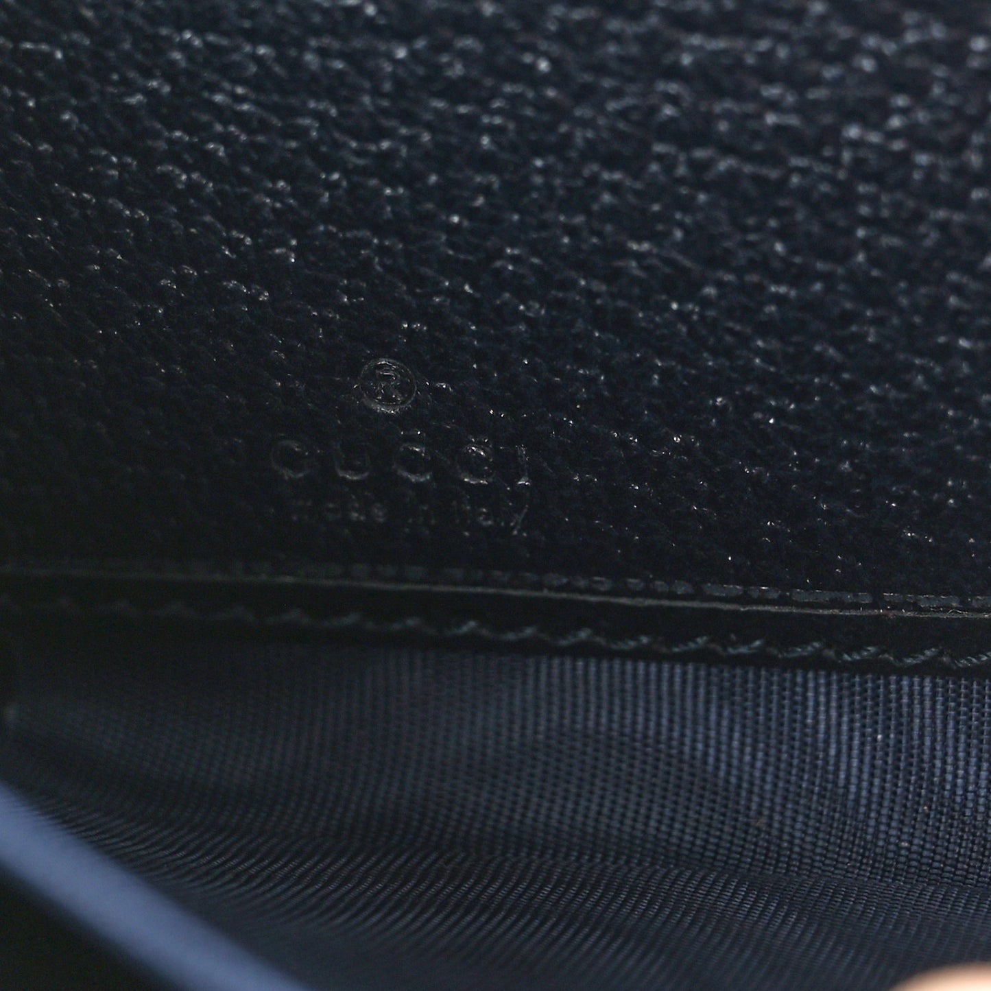 GG Supreme Monogram Textured Dollar Calfskin Web Ophidia Zip Around Wallet Beige Blue
