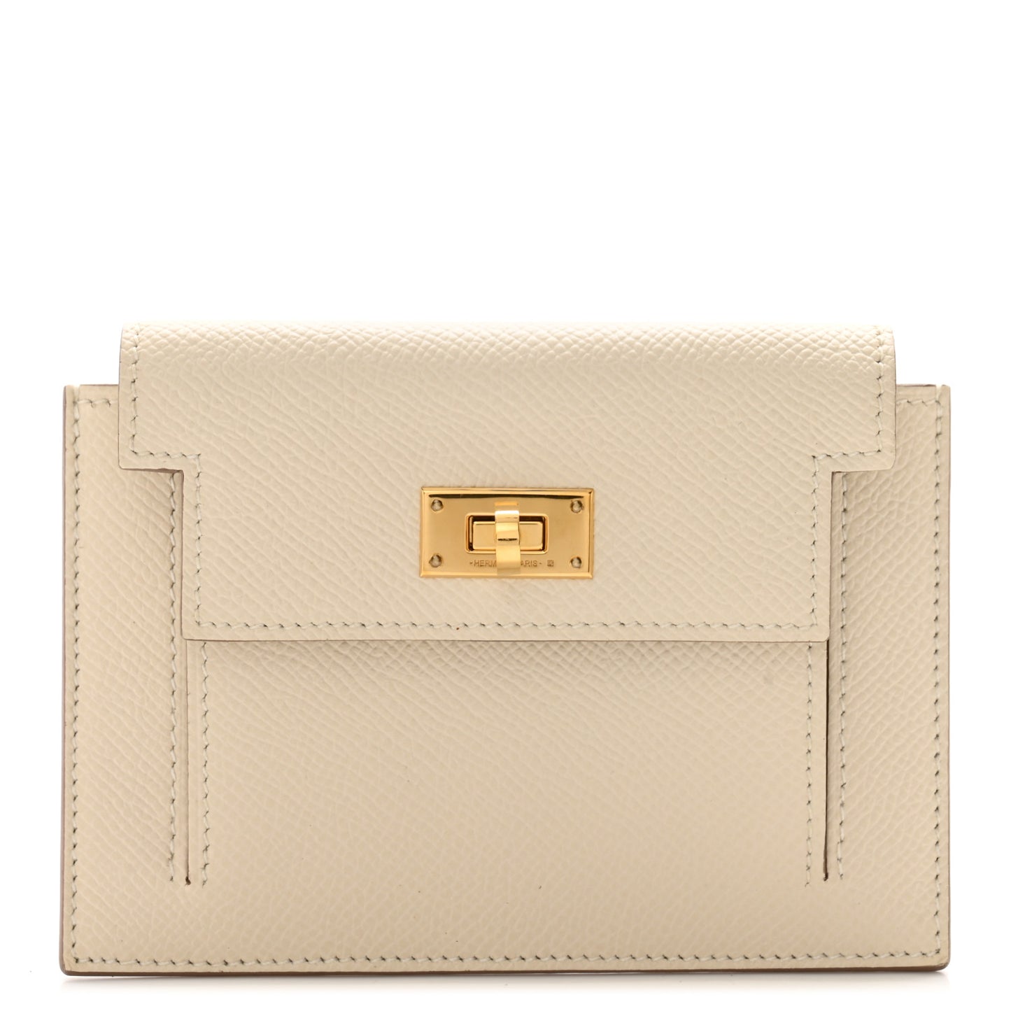 Epsom Kelly Pocket Compact Wallet Craie