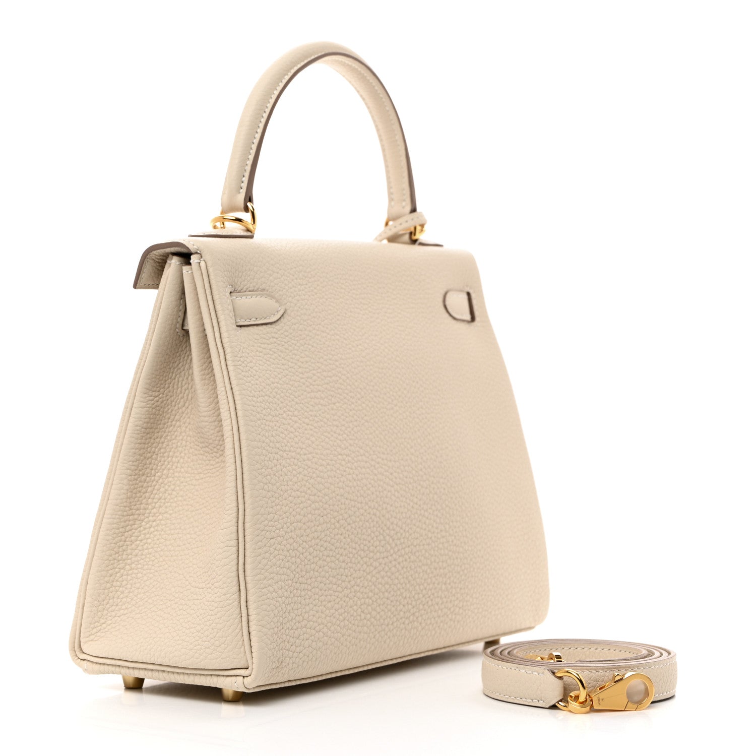 Hermes Togo Kelly Retourne 25 Craie 2 of 11