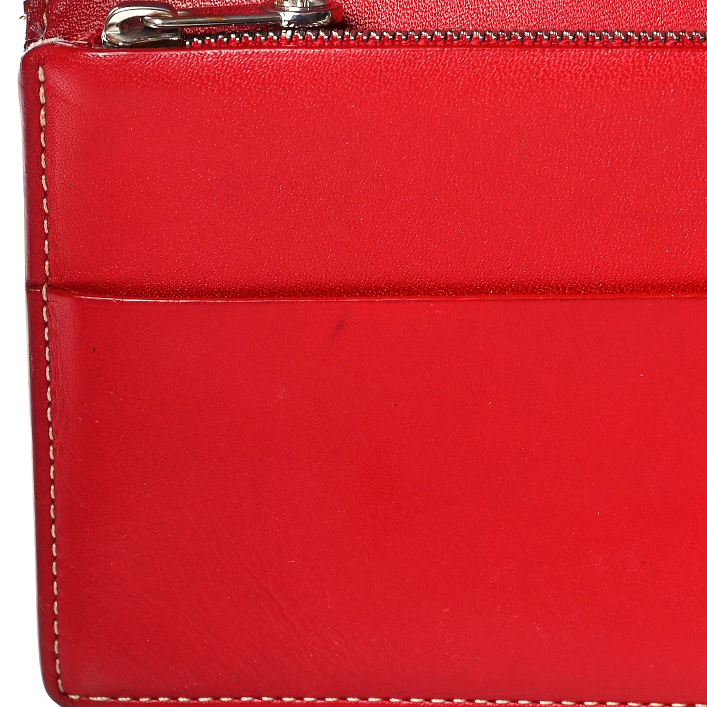 Goyardine Long Bi-Fold Wallet Red
