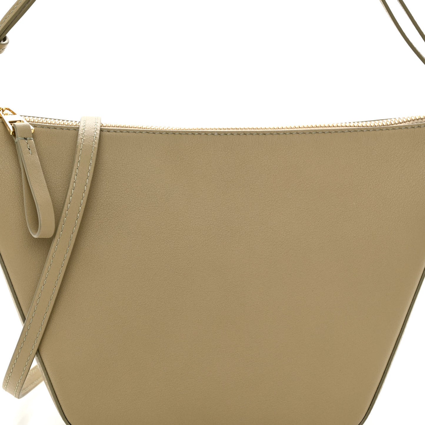 Calfskin Mini Hammock Hobo Clay Green