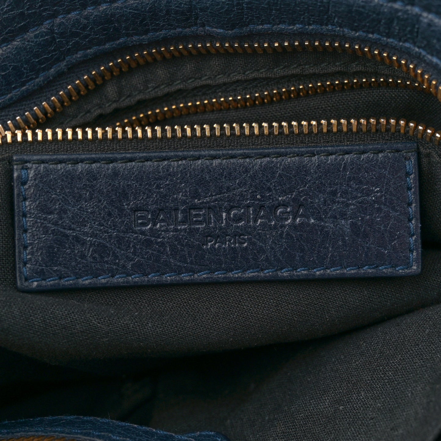 Agneau Giant 12 Gold Hardware City Bleu Obscur