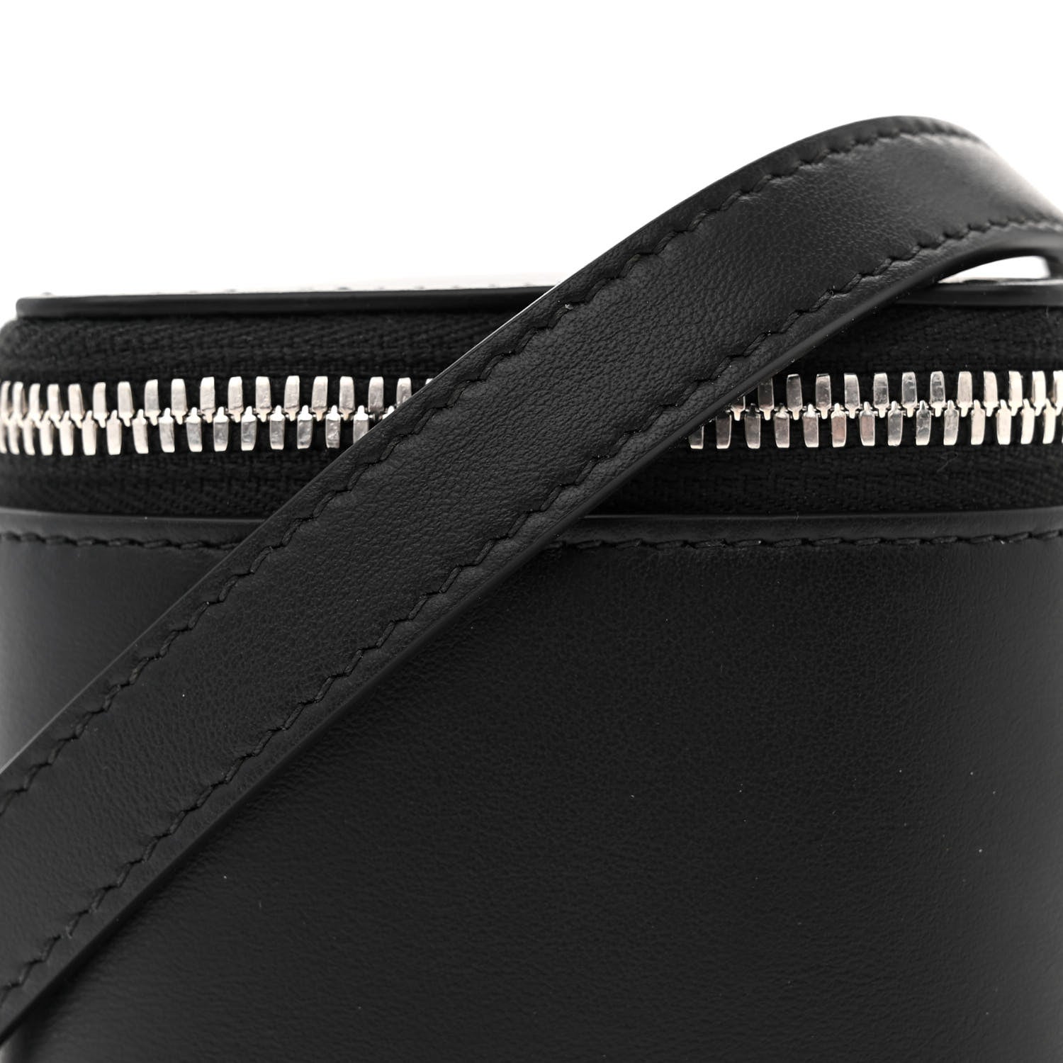 Salvatore Ferragamo Calfskin Micro Vanity Bag Black 7 of 11