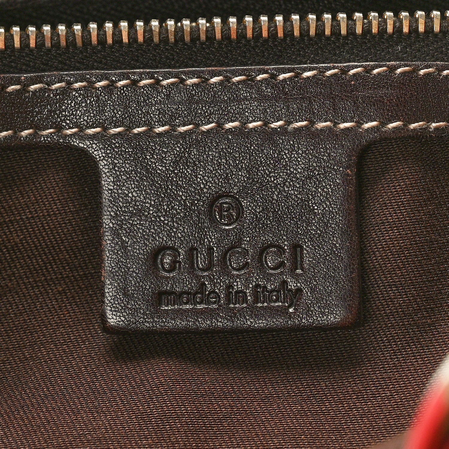 Gucci Monogram Medium Positano Tote Dark Brown 6 of 14