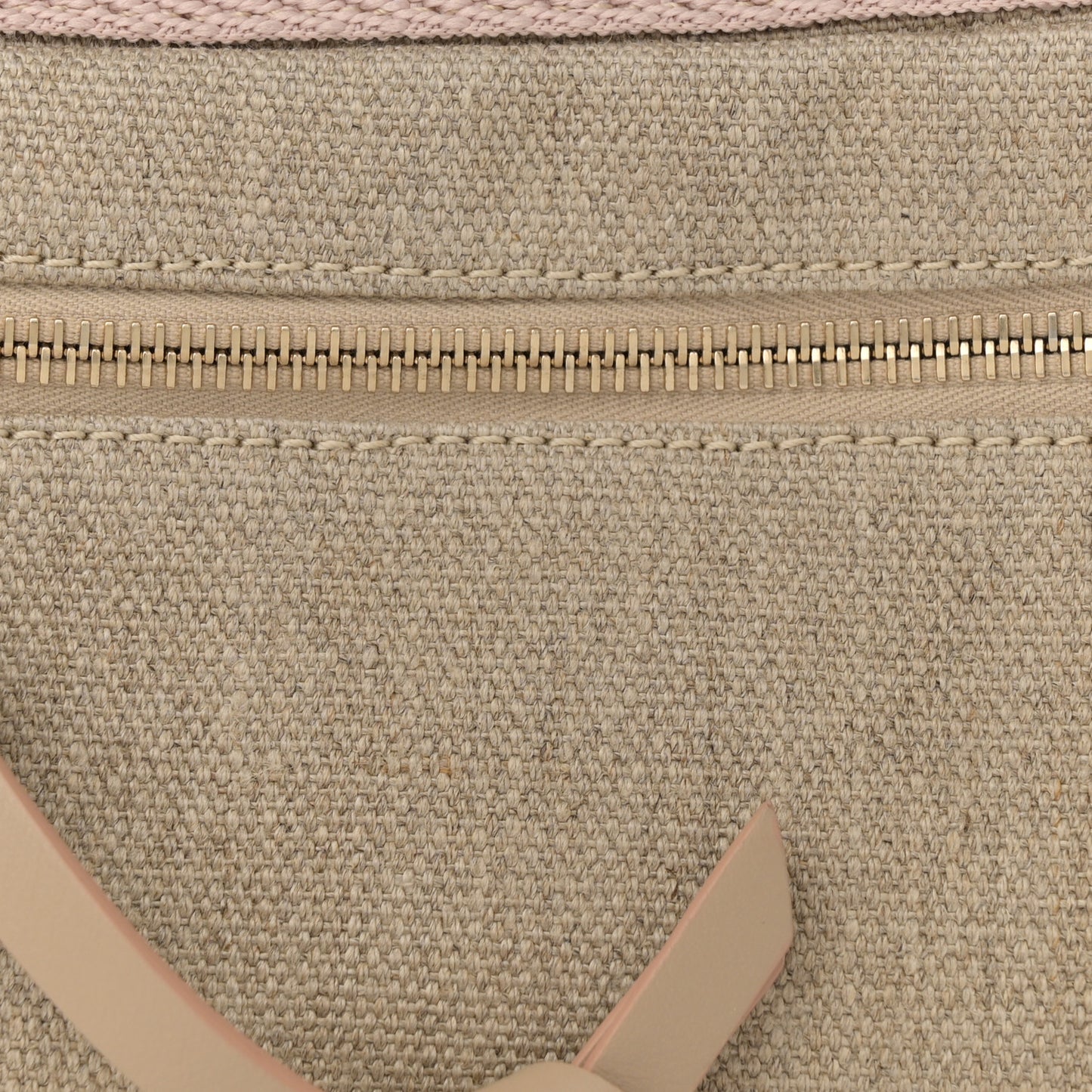 Linen Woody Belt Bag Blush Beige