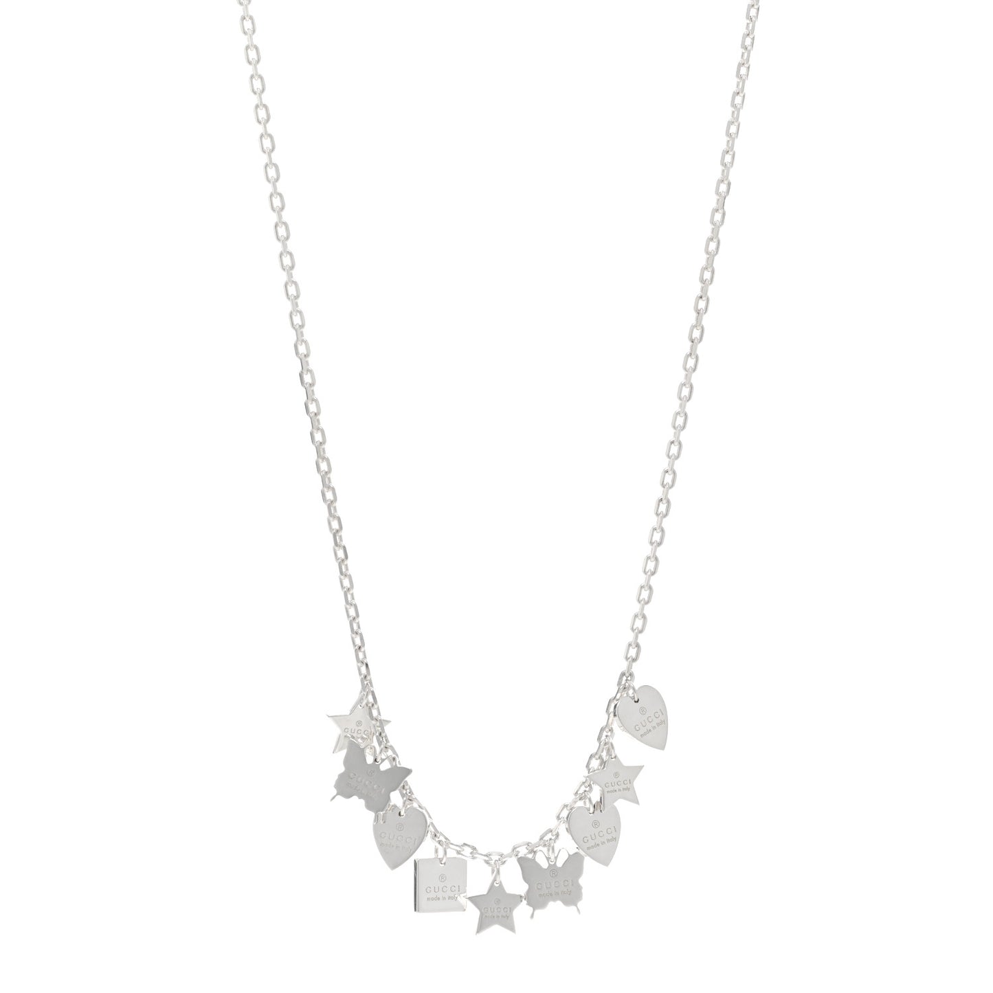 Sterling Silver Trademark Charm Necklace