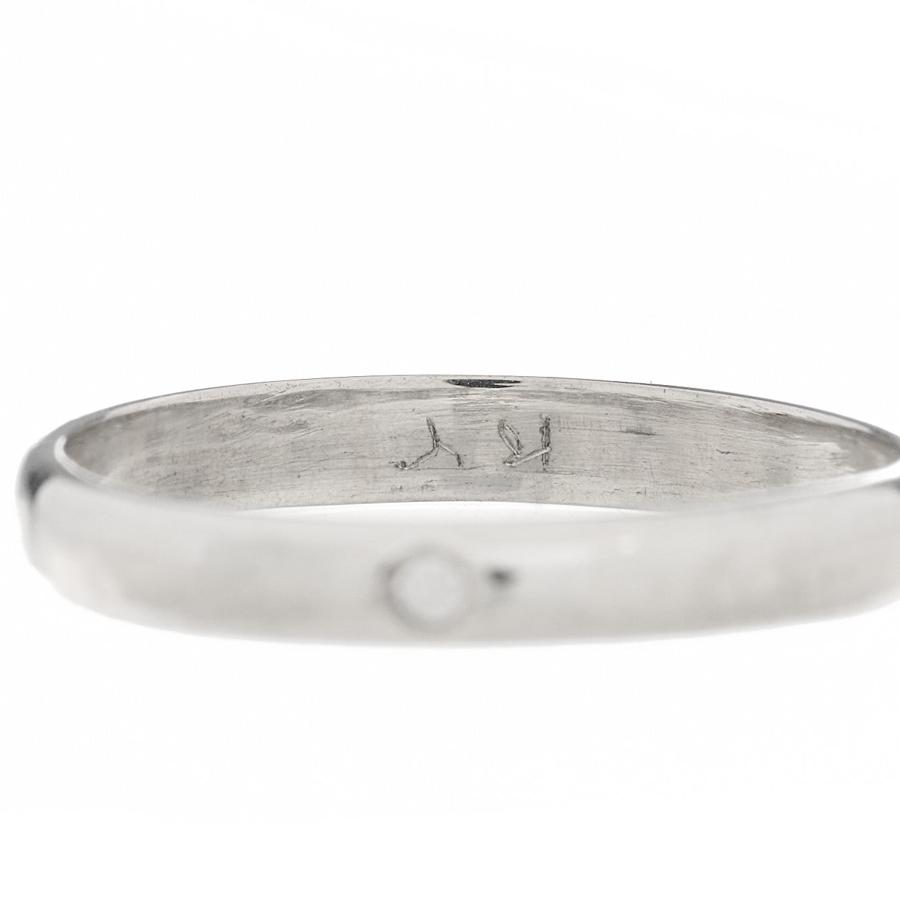 Platinum Diamond 2.6mm 1895 Wedding Band Ring 51 5.75