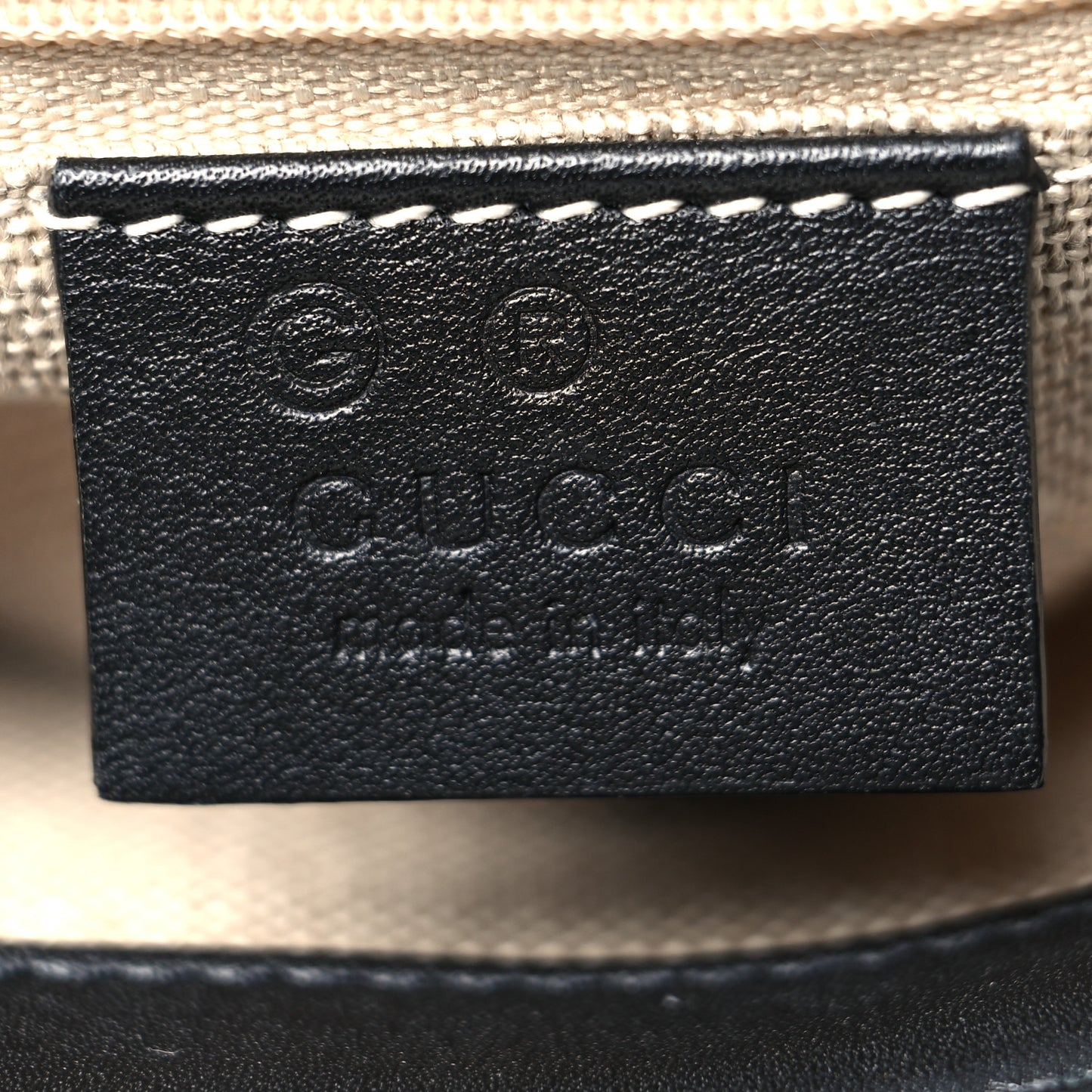 Soft Microguccissima Small Zippered Satchel Black