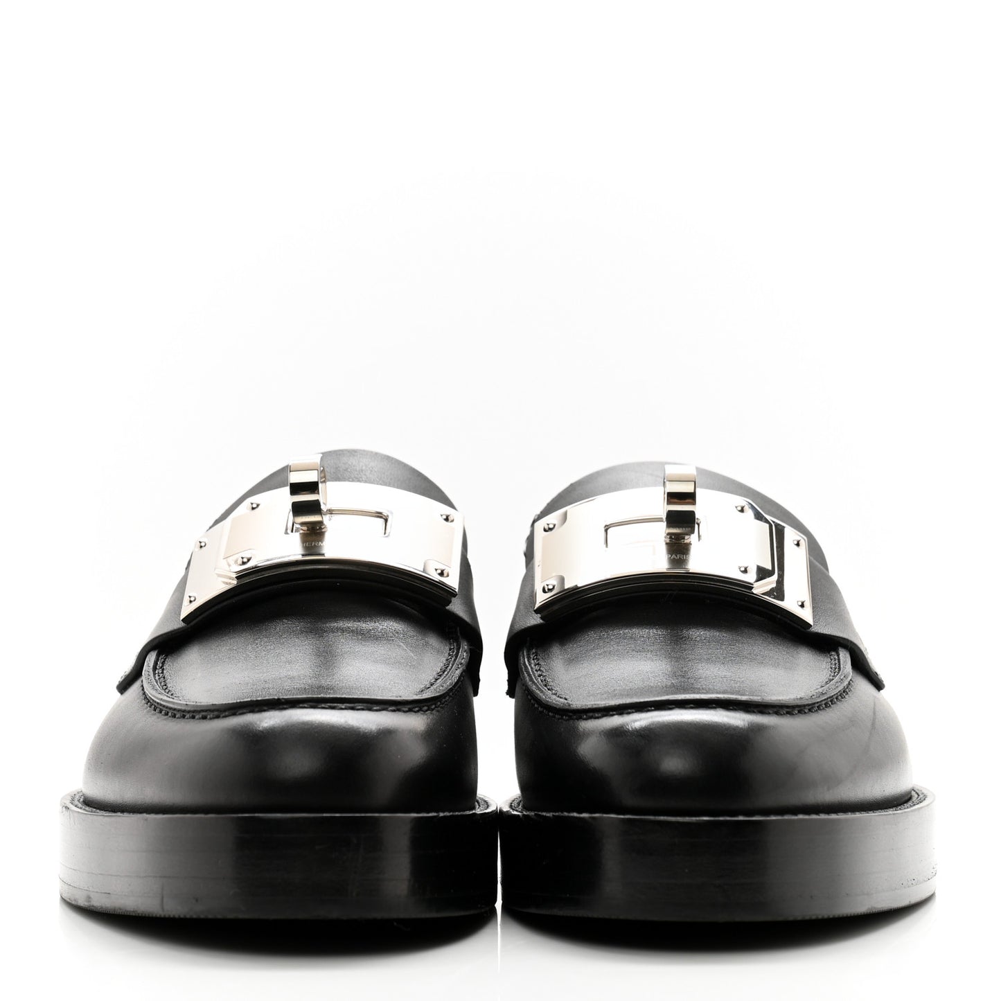 Calfskin Womens Hot Loafer 35 Black