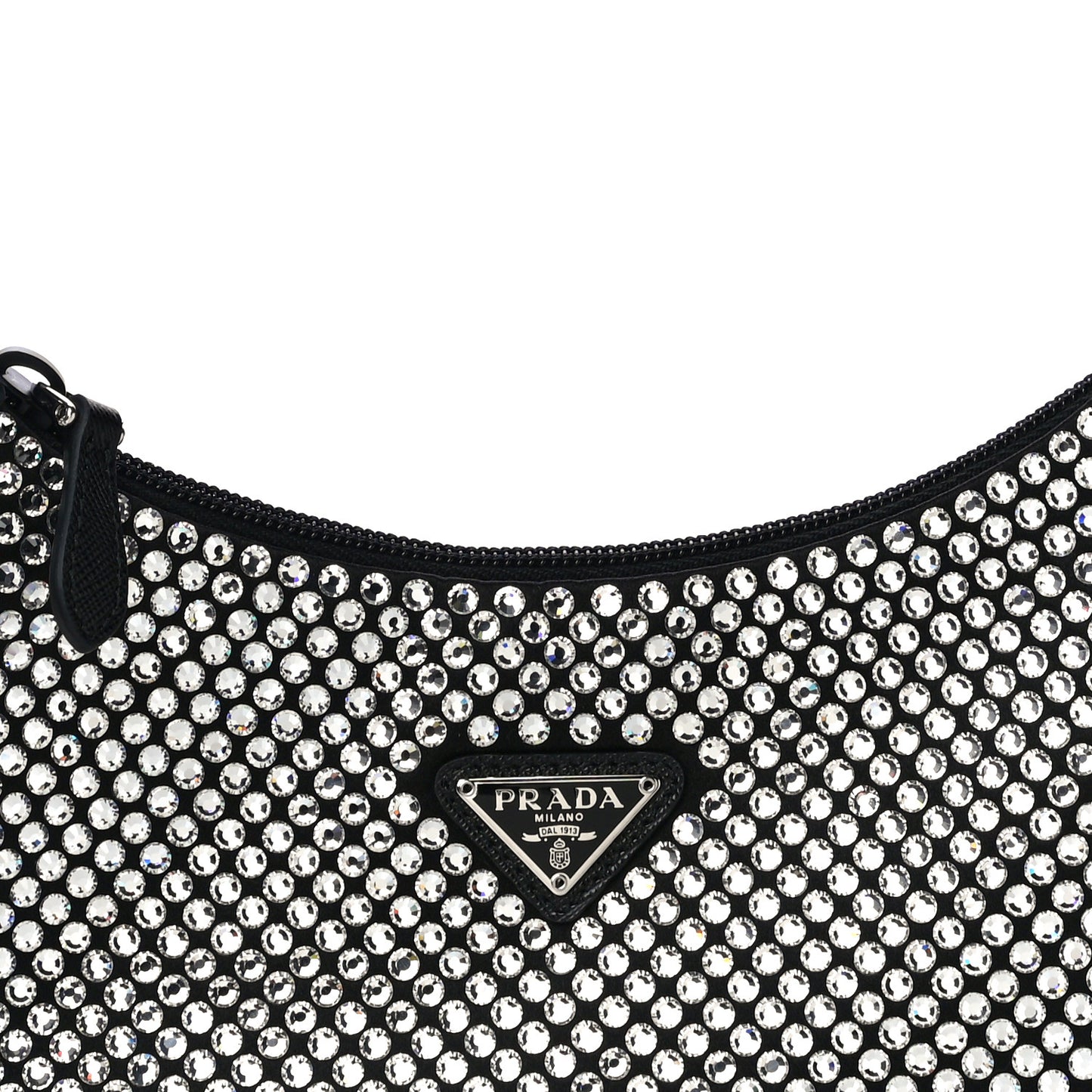 Satin Crystal Mini Re-Edition 2000 Bag Cristal