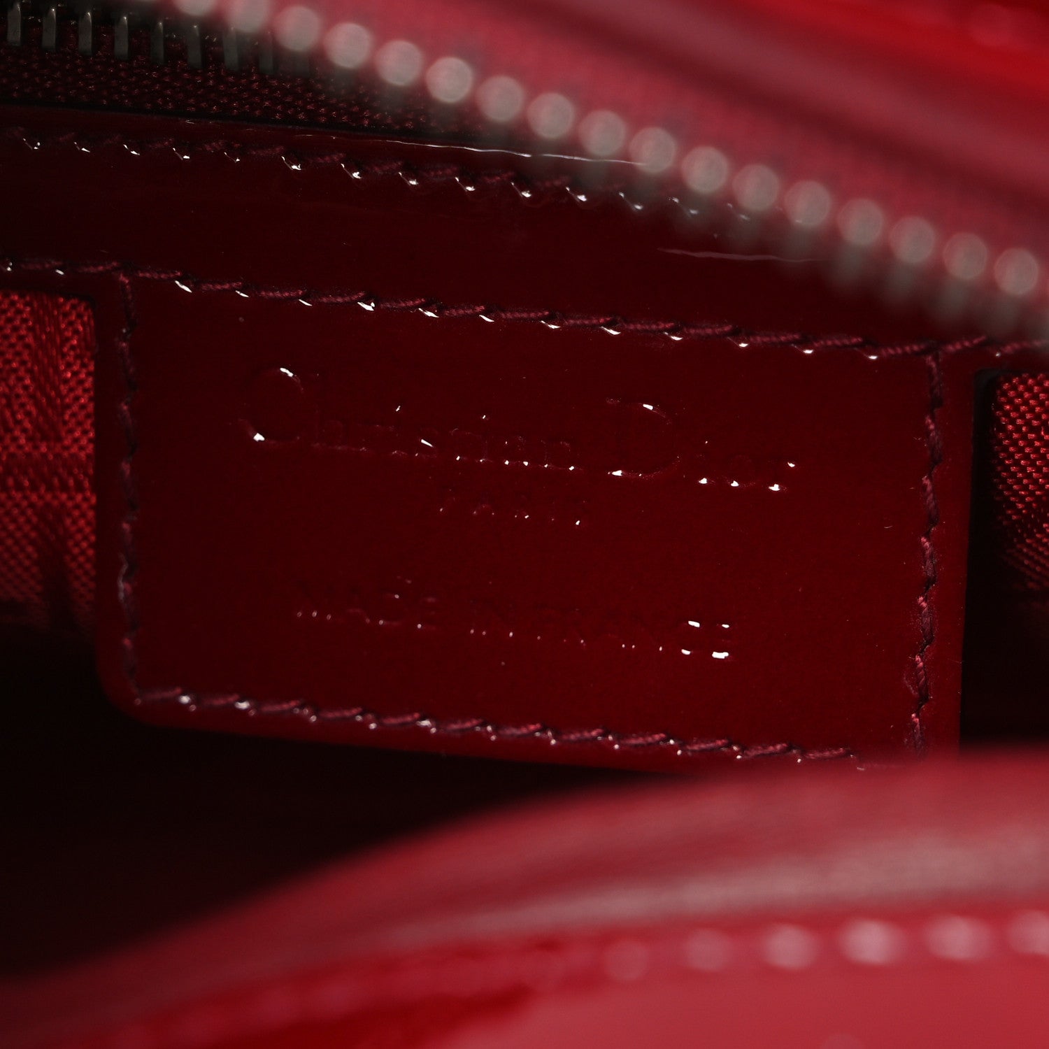 Christian Dior Patent Cannage Medium Lady Dior Red 6 of 10