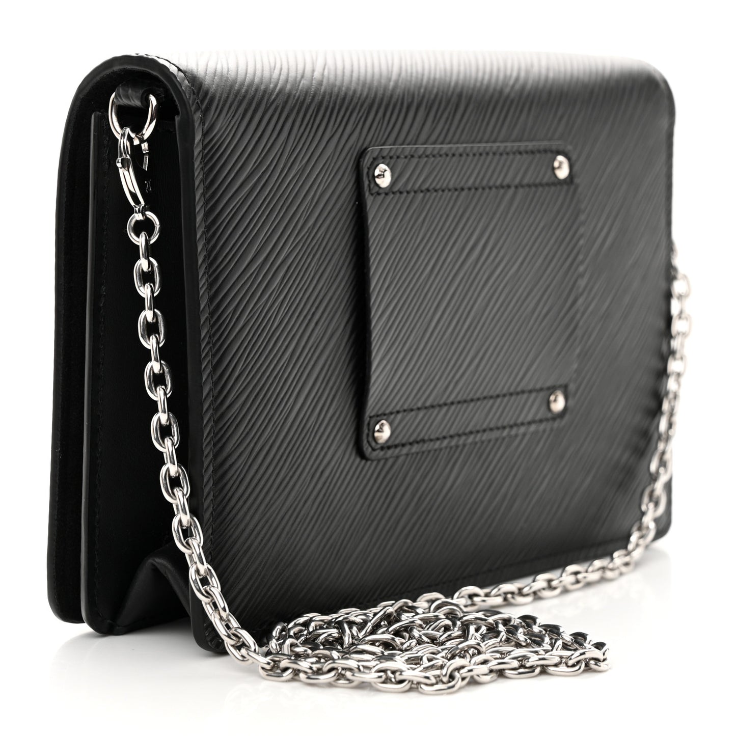 Epi Twist Belt Chain Wallet Black