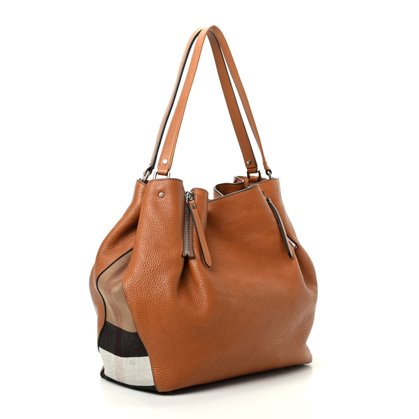 Brit Calfskin House Check Medium Maidstone Saddle Brown