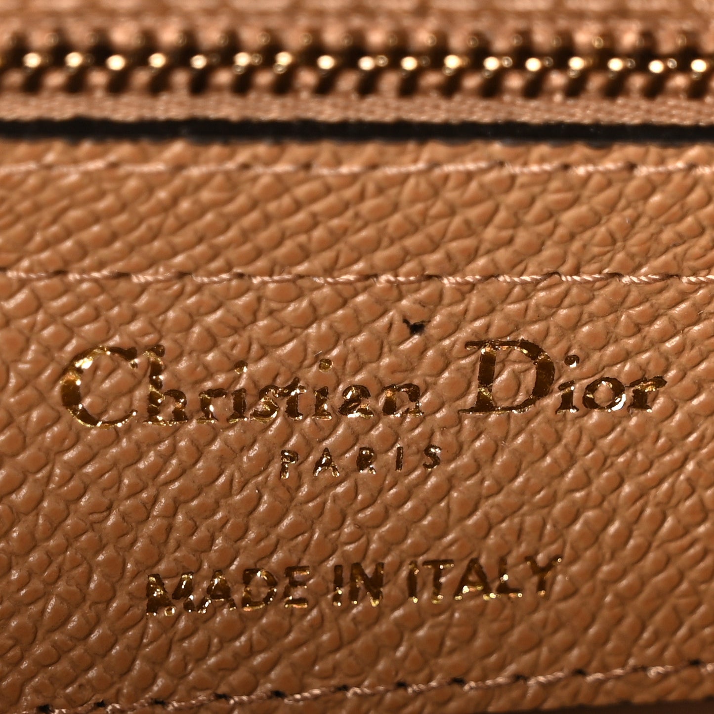 Grained Calfskin Saddle Bag Light Brown