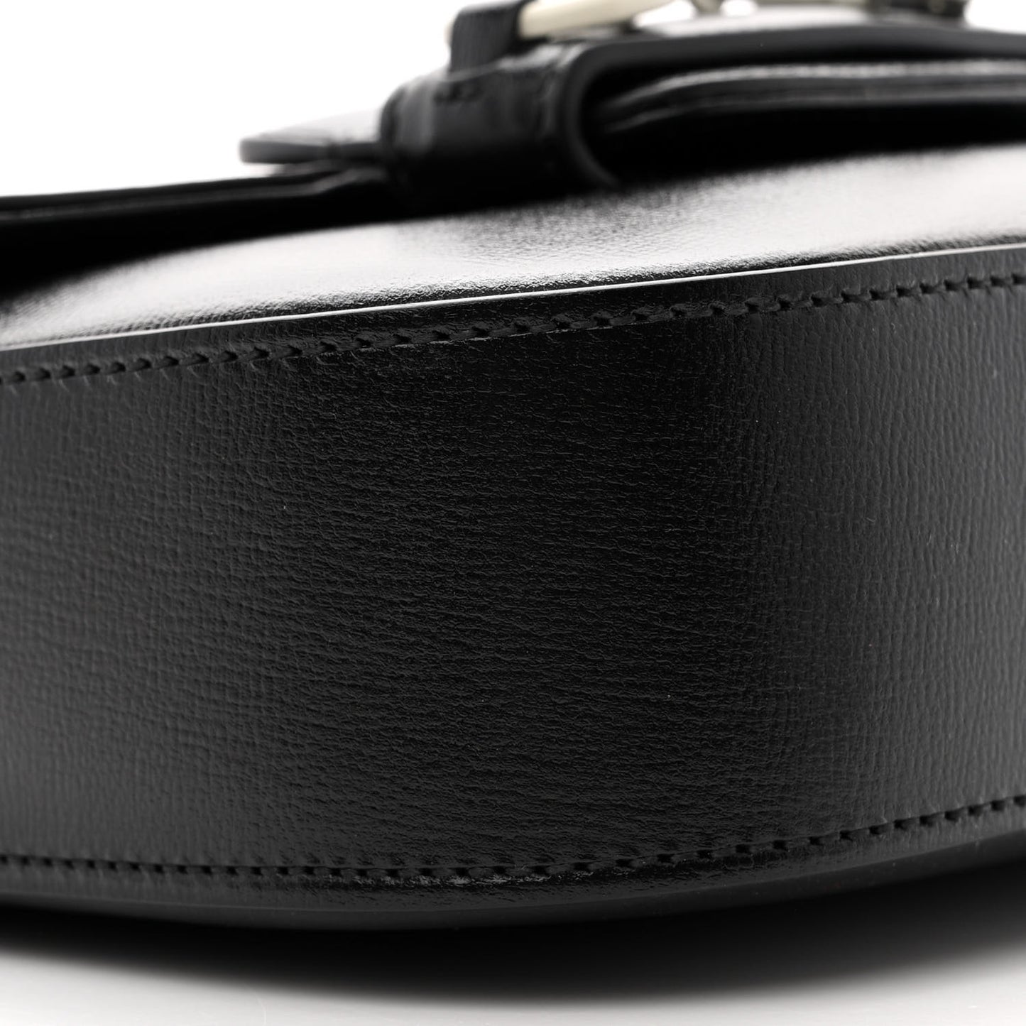 Azalea Calfskin Web Horsebit 1955 Shoulder Bag Black