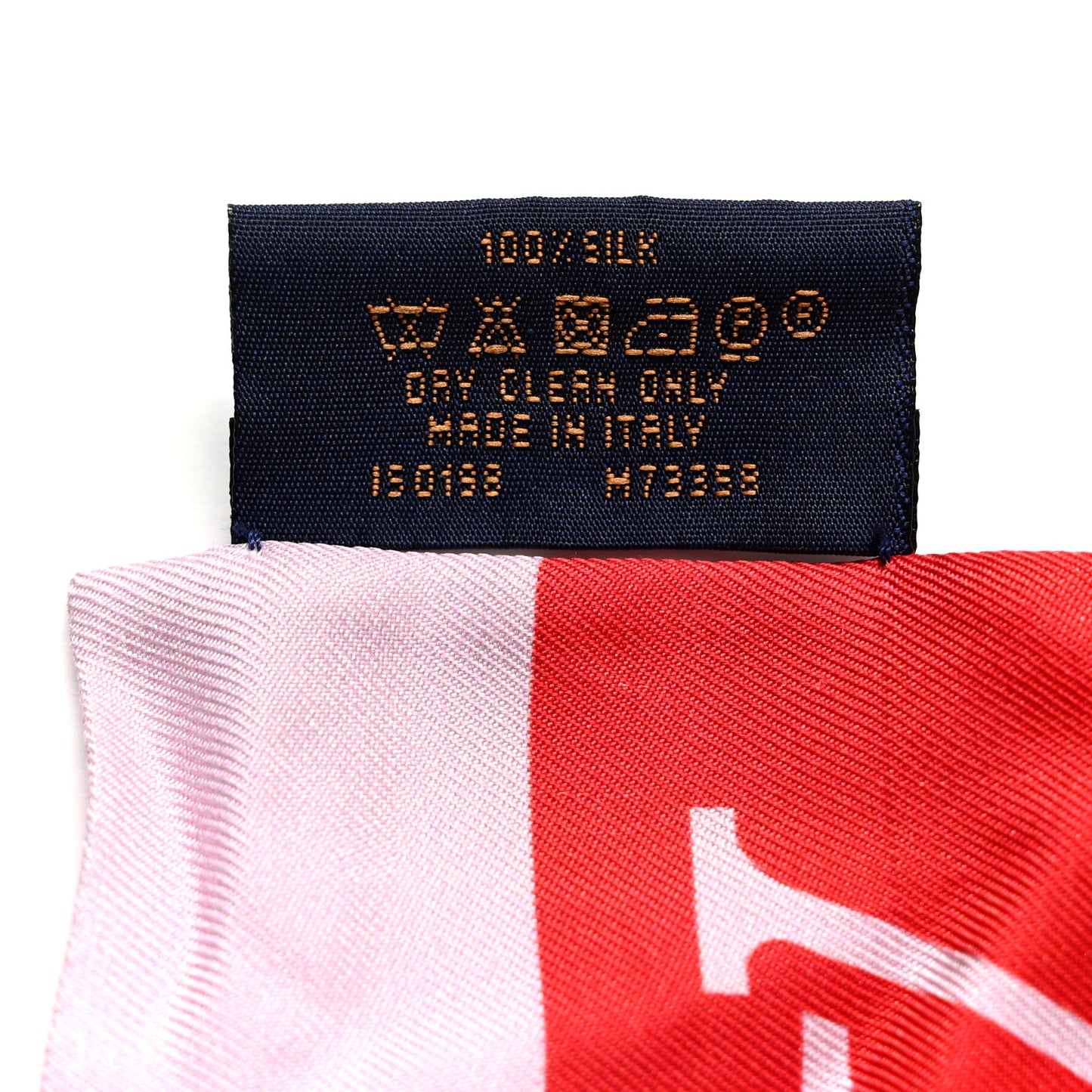 Silk Monogram Giant Confidential Bandeau Rouge