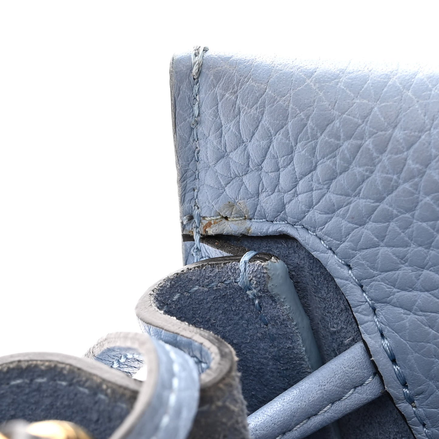 Heavy Grain Small Iris Tote Blue