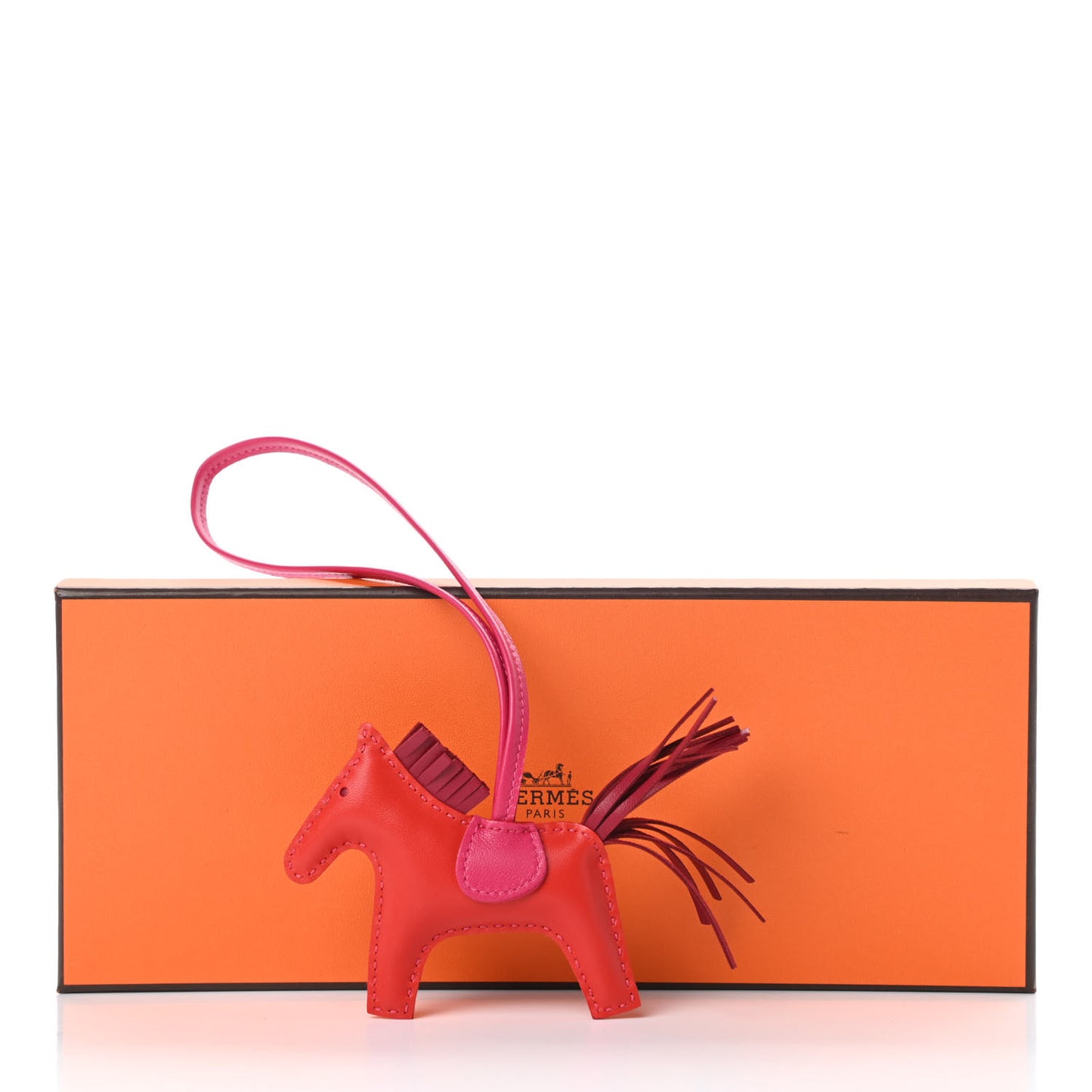 Milo Lambskin Grigri Rodeo Horse Bag Charm PM Rouge Indien Rubis Rose Mexico