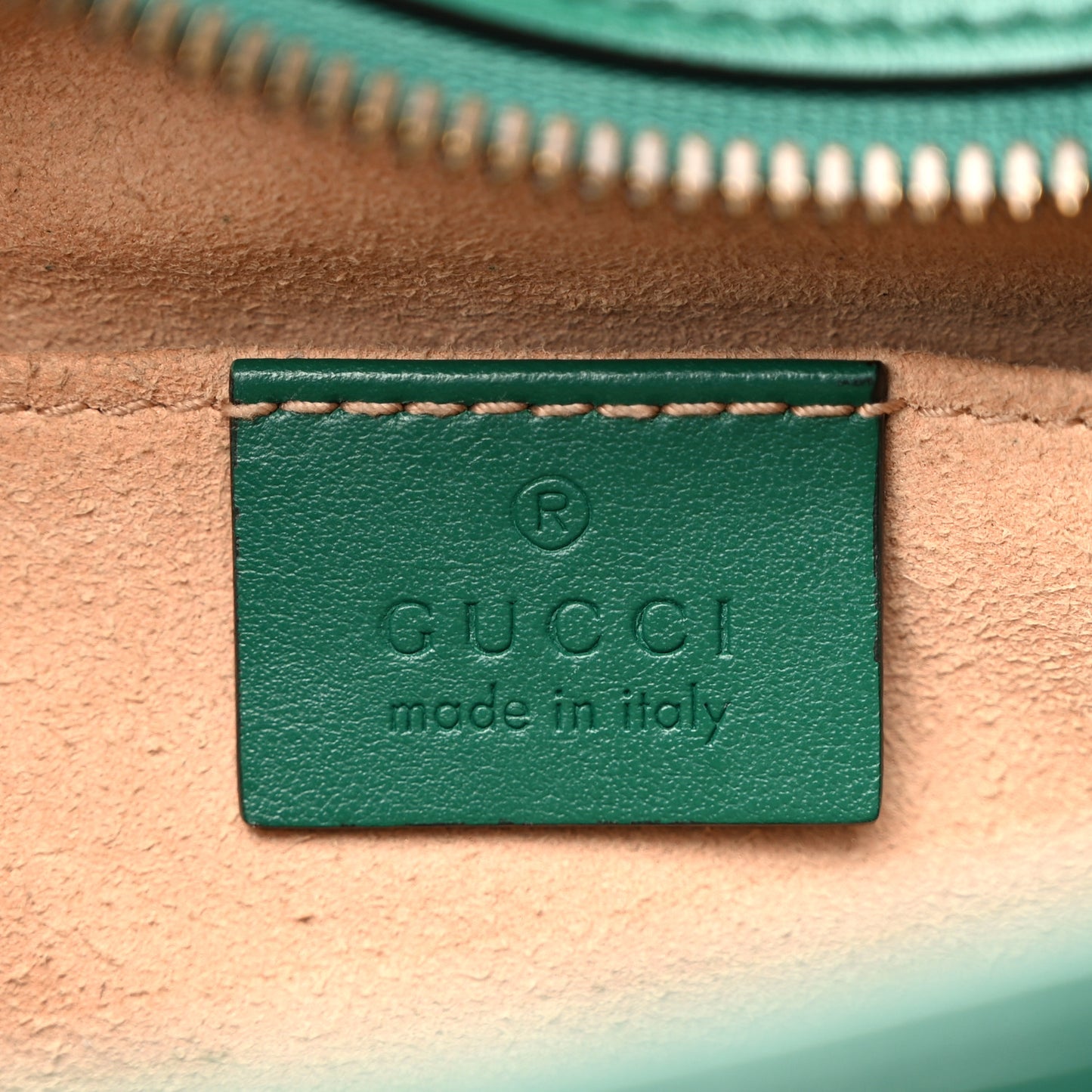 Calfskin Matelasse Small GG Marmont Chain Shoulder Bag Emerald Green