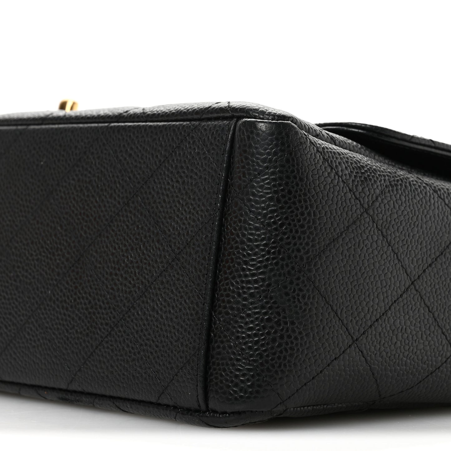 Caviar Quilted Maxi Double Flap Black