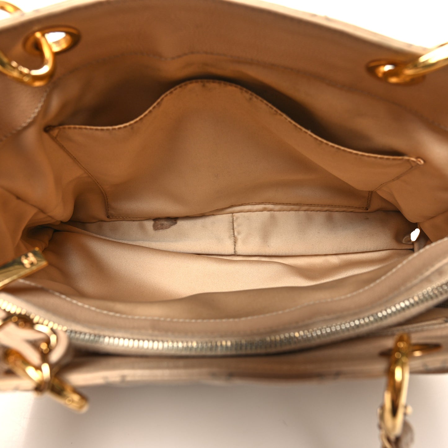 Caviar Quilted Grand Shopping Tote GST Beige Clair