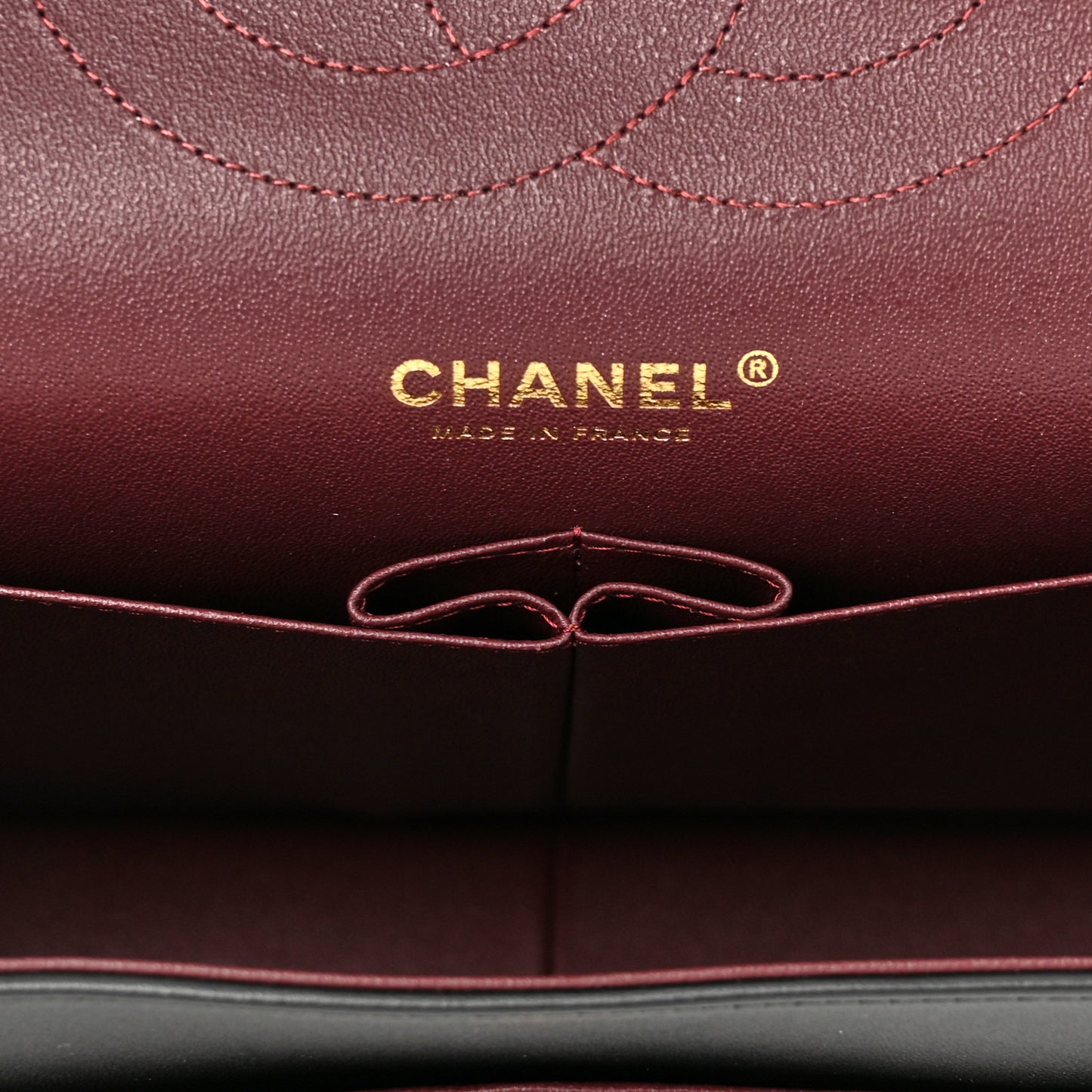 Lambskin Quilted Jumbo Double Flap Black