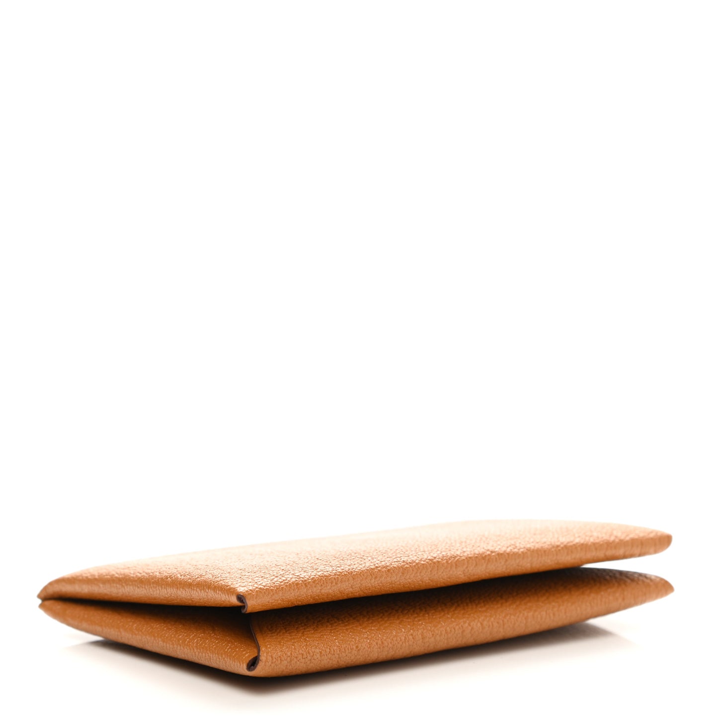 Chevre Mysore Verso Calvi Card Case Caramel Rose Sakura