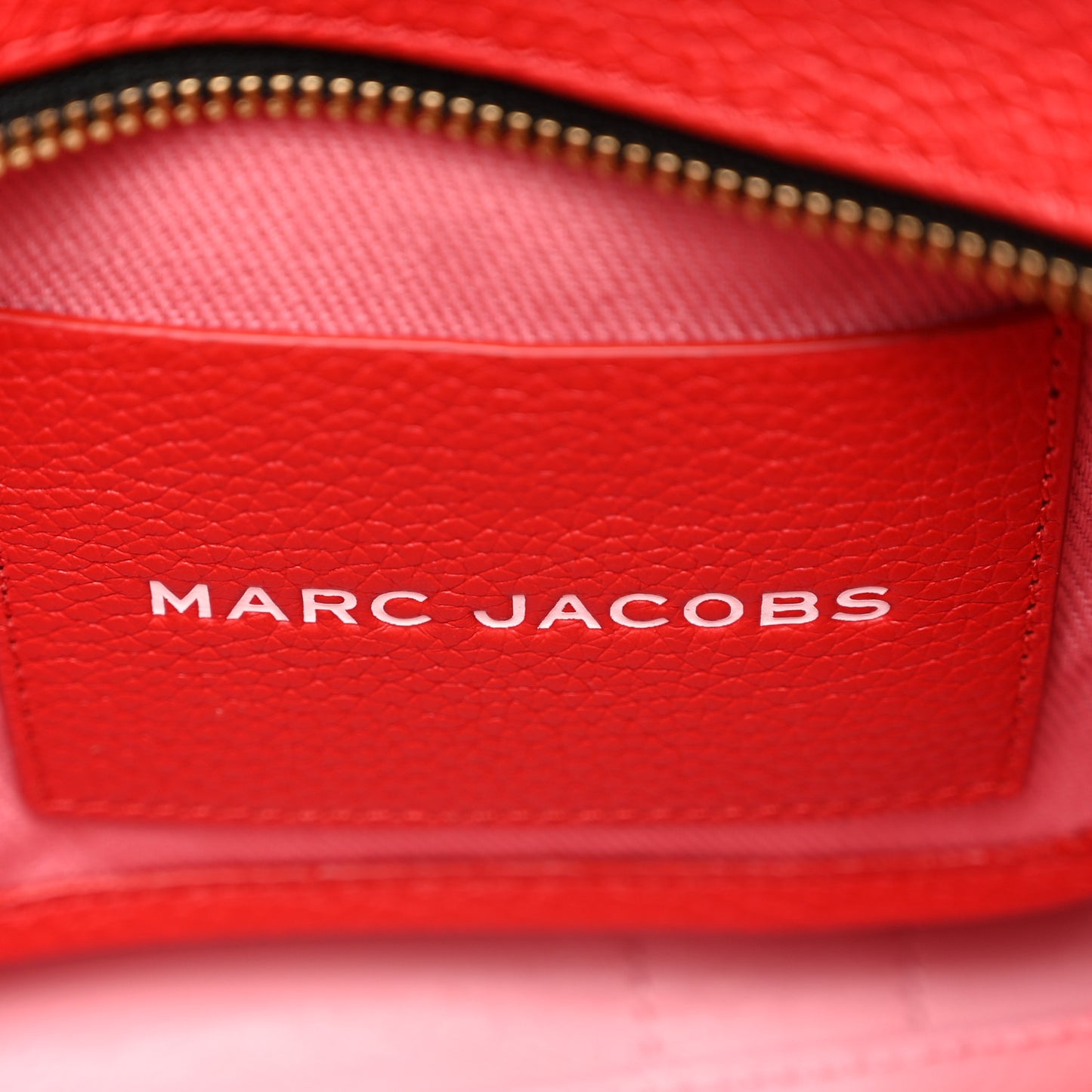 Grained Calfskin Small The Tote Bag True Red