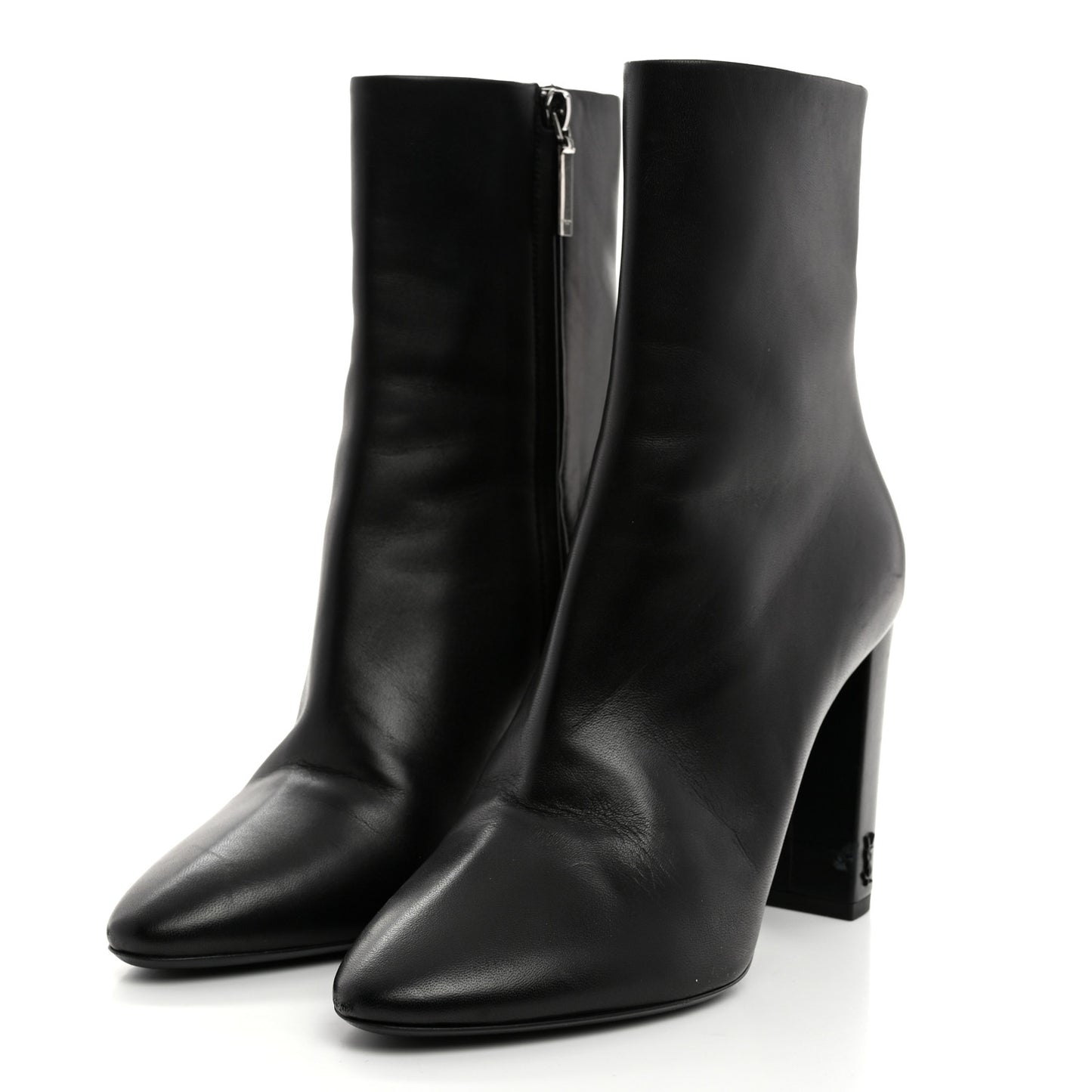 Nappa Vendome Loulou Ankle Zip Boot 38 Black