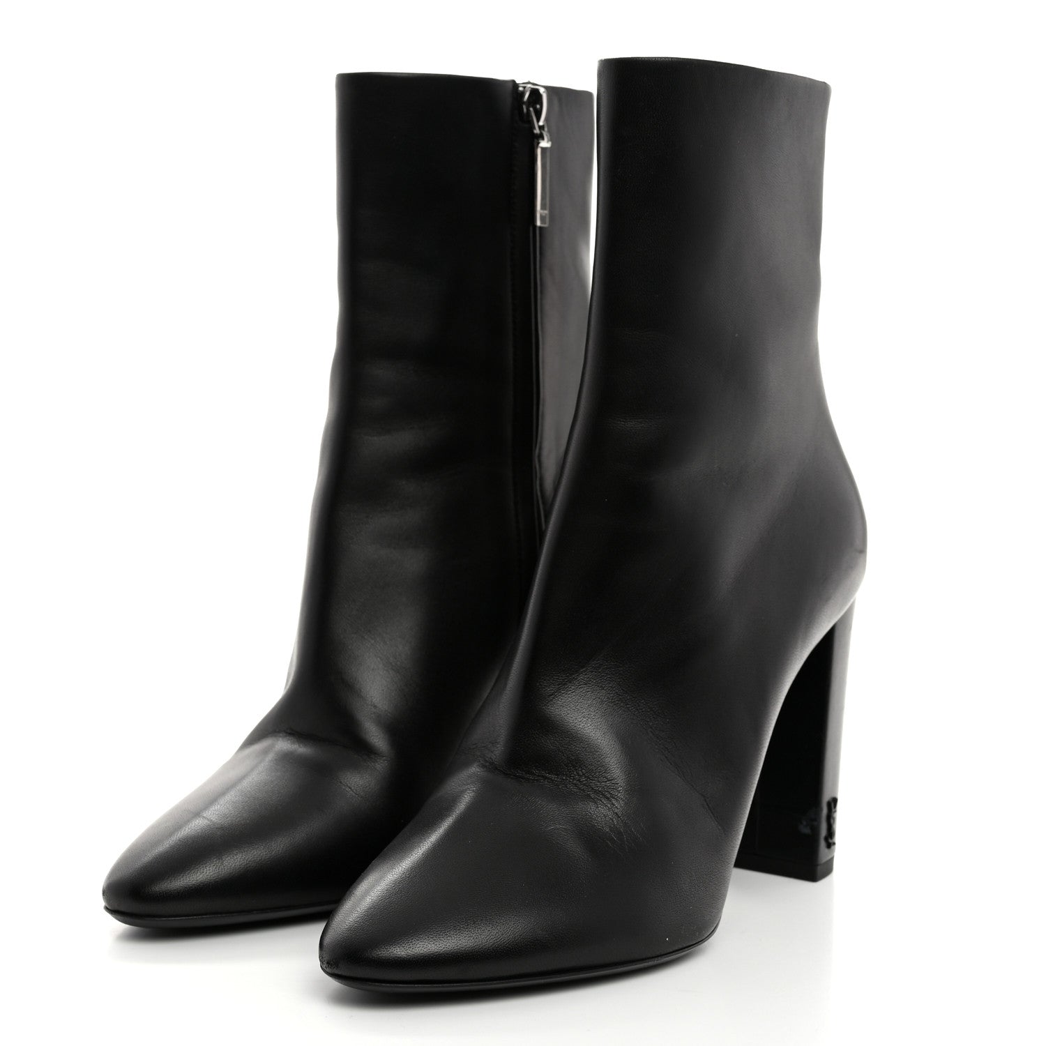 Saint Laurent Nappa Vendome Loulou Ankle Zip Boot 38 Black 3 of 10
