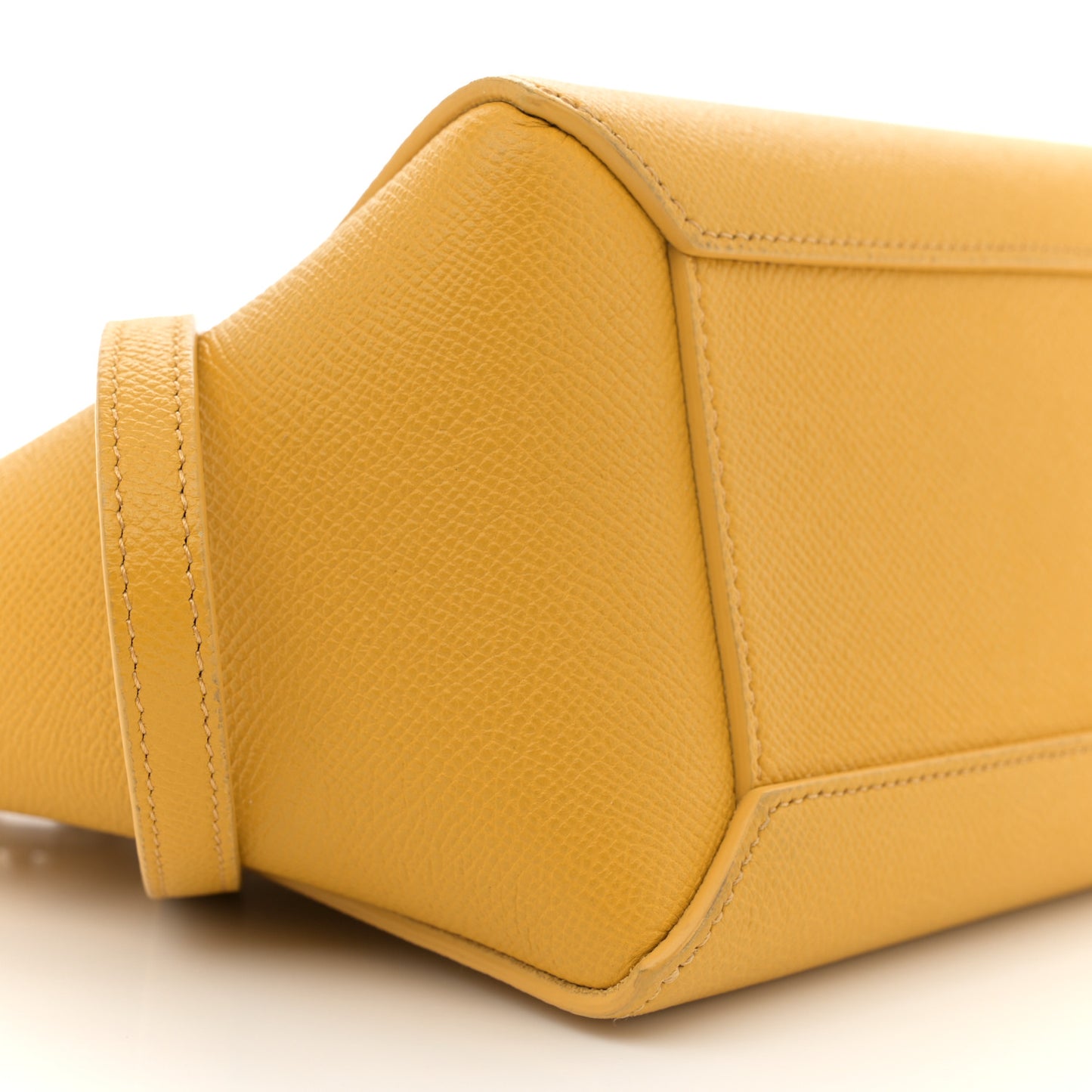 Grained Calfskin Nano Belt Bag Sunflower