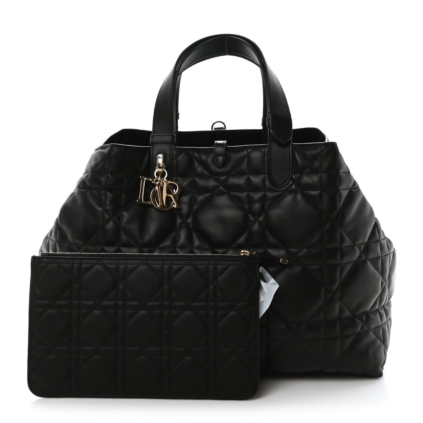 Calfskin Macrocannage Large Toujours Black
