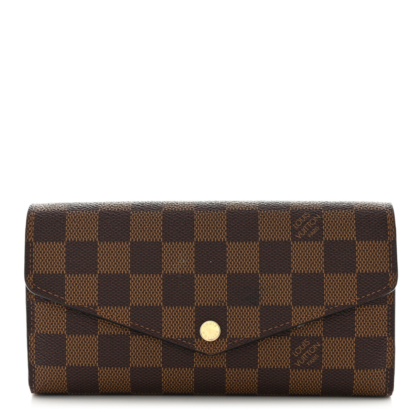 Damier Ebene Sarah Wallet NM Rose Ballerine