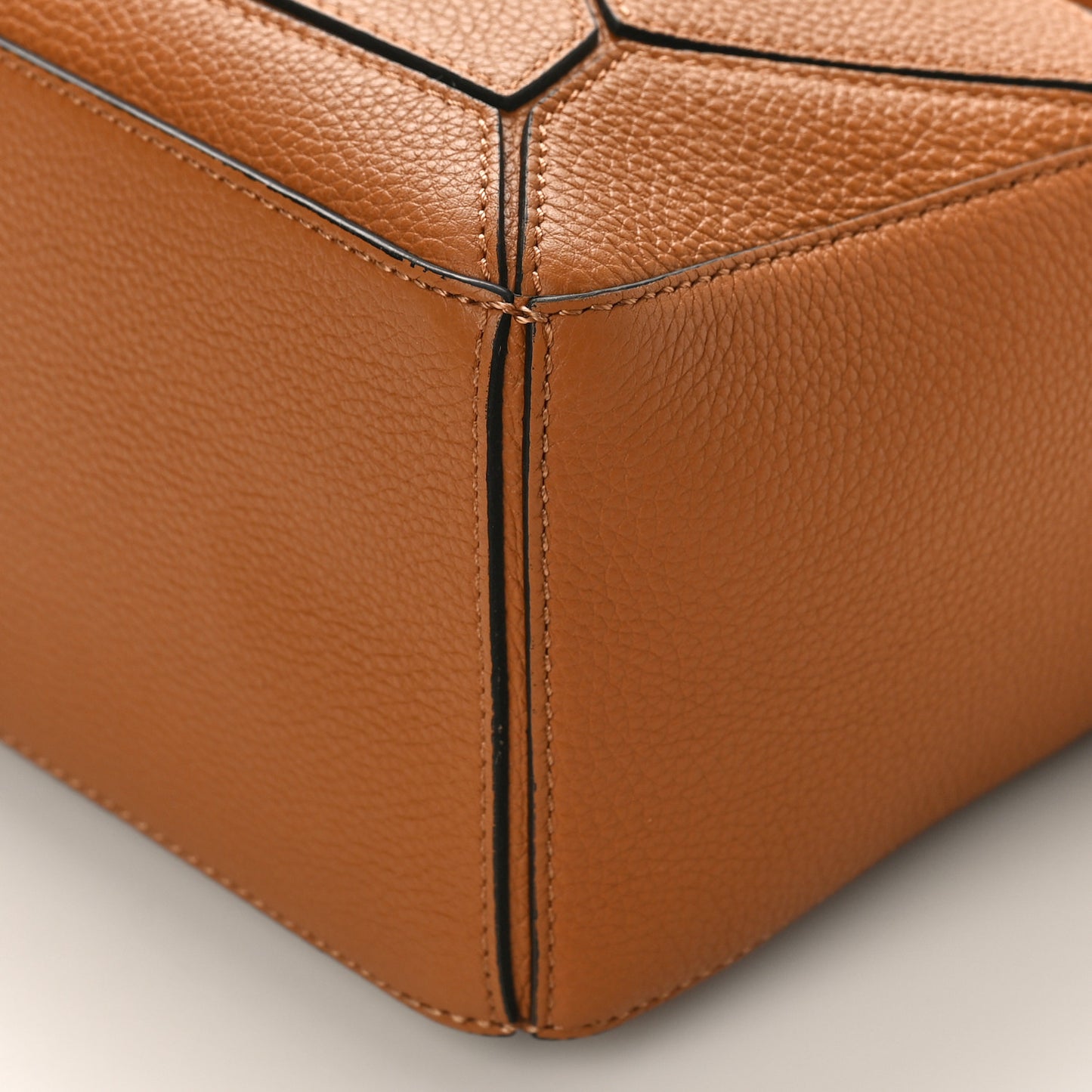 Calfskin Small Puzzle Bag Light Caramel