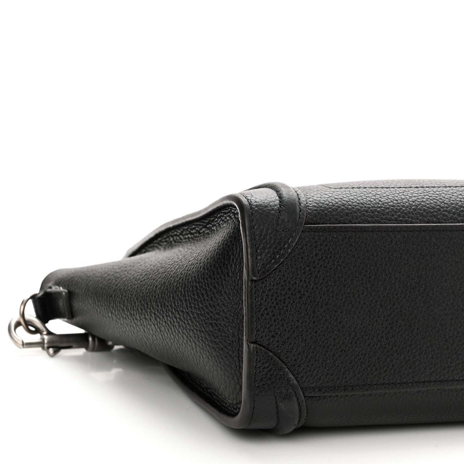 Celine Drummed Calfskin Nano Luggage Black 9 of 15