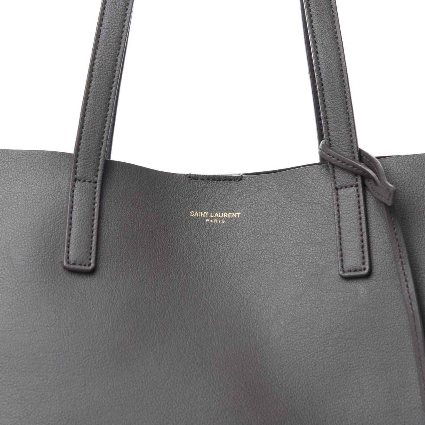Calfskin Large Shopping Tote Dark Grey
