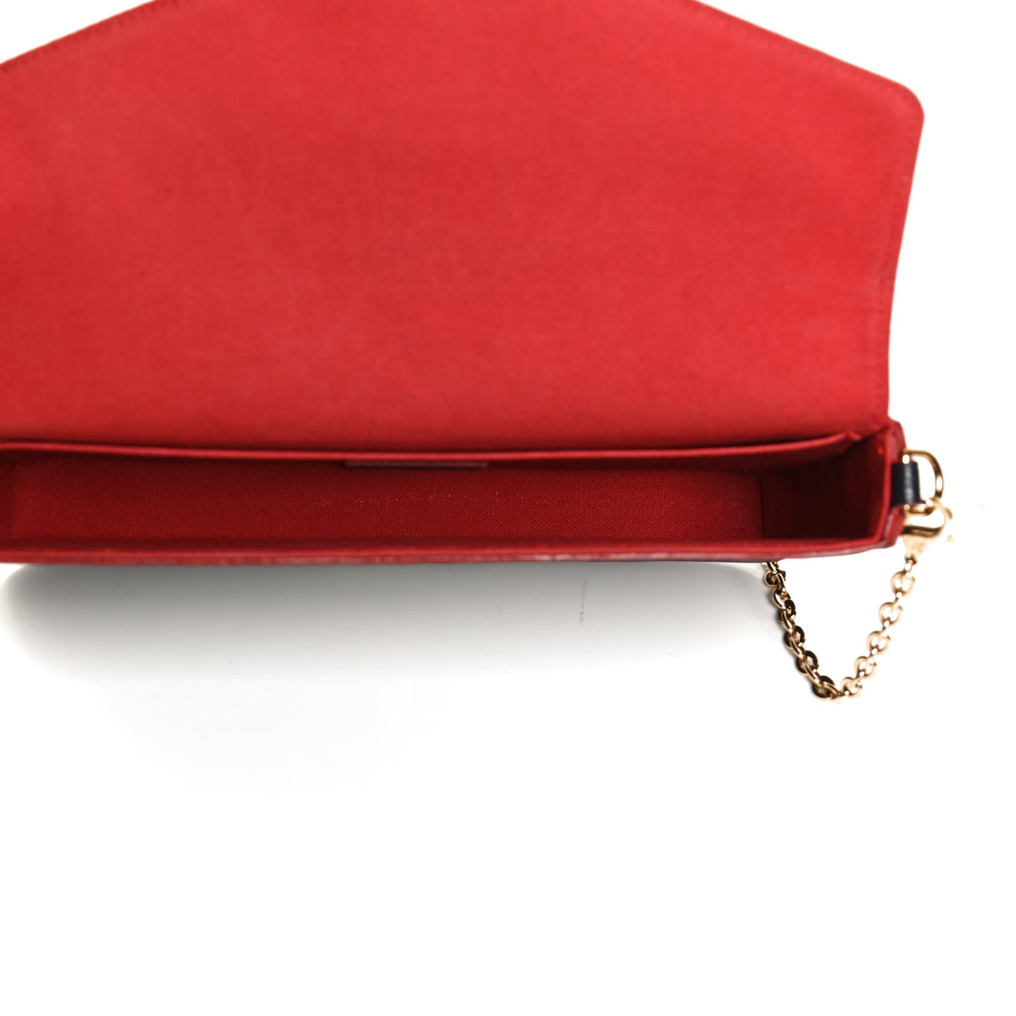 Empreinte Pochette Felicie Chain Wallet Marine Rouge